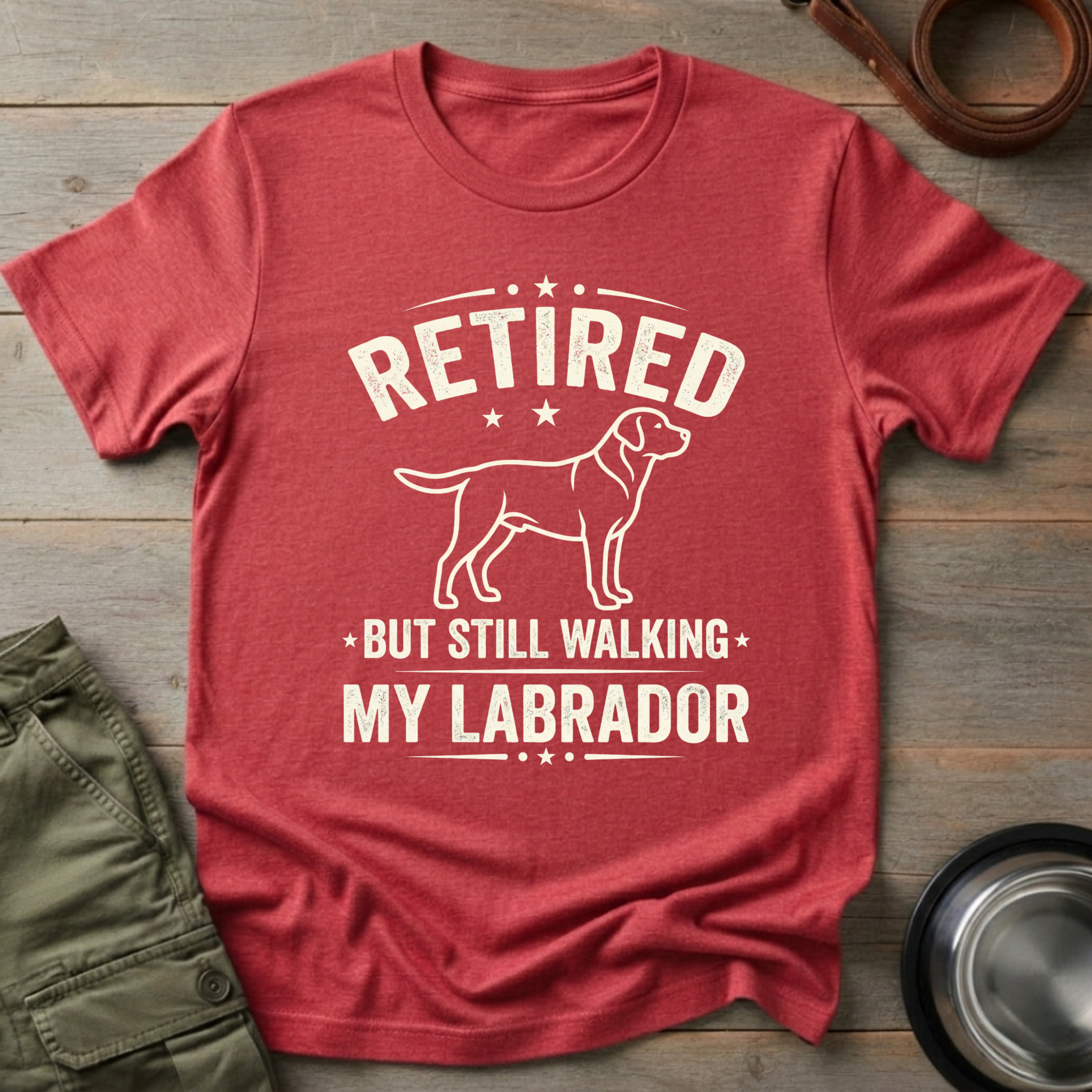 Retired But Still Walking My Labrador Tee