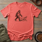 Bigfoot Walking Afghan Hound Tee