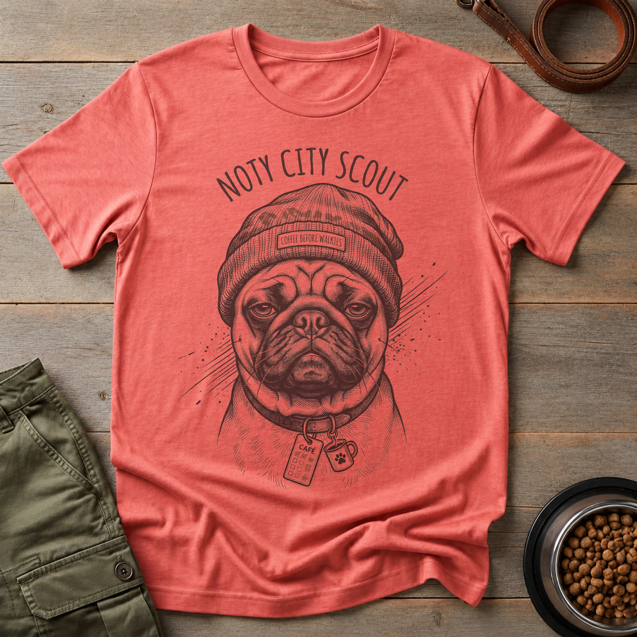 Pug Noty City Scout Tee