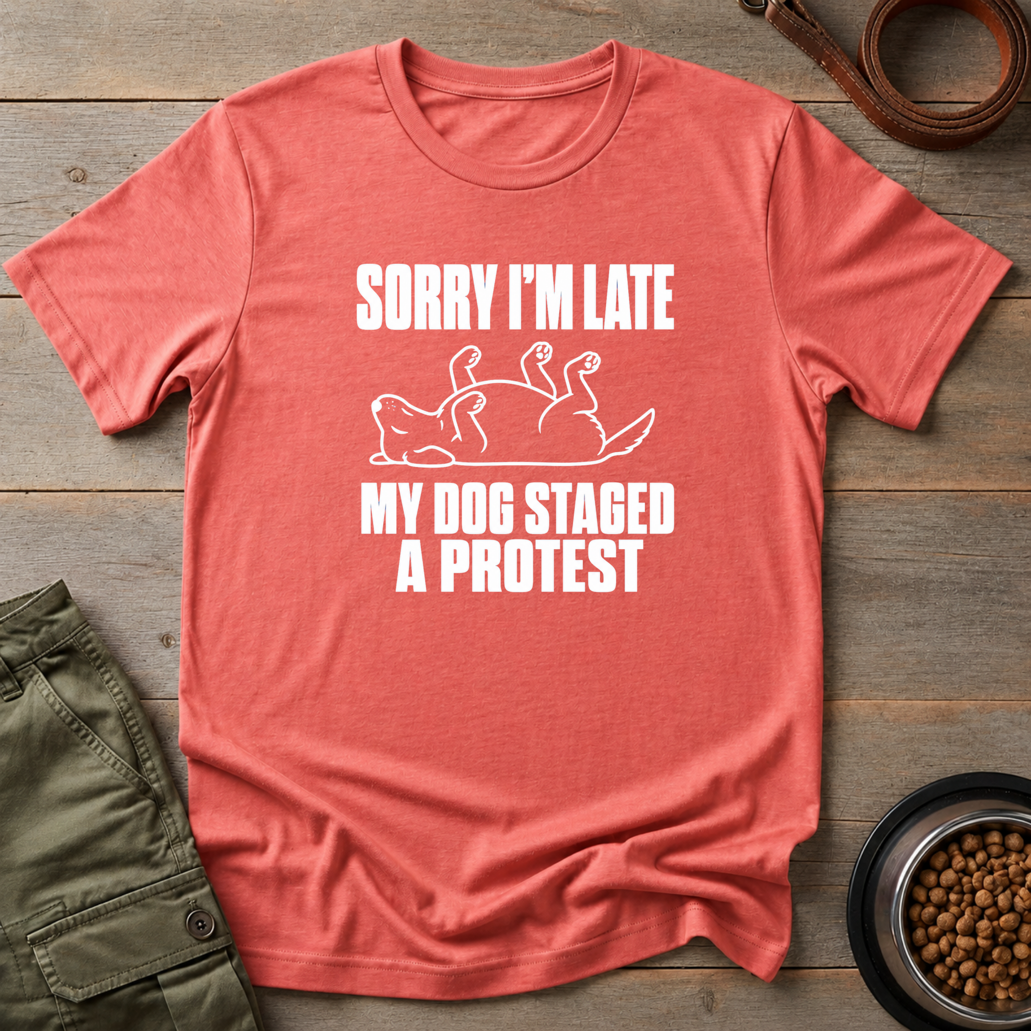 My Dog Staged A Protest Vintage Tee