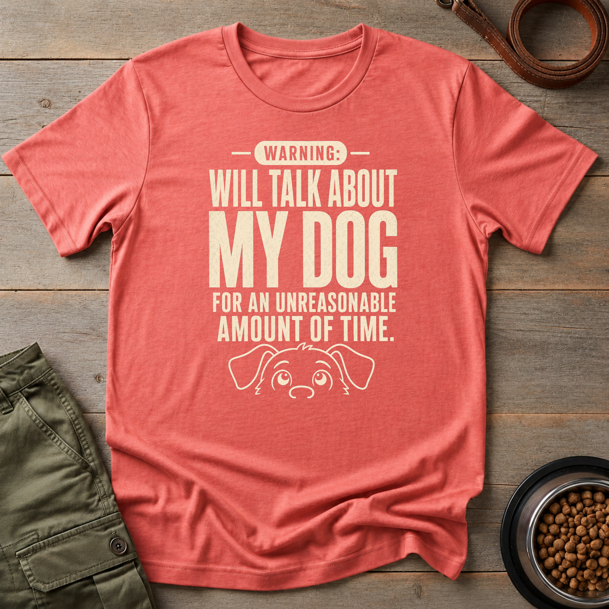 Warning Dog Talk Incoming Tee