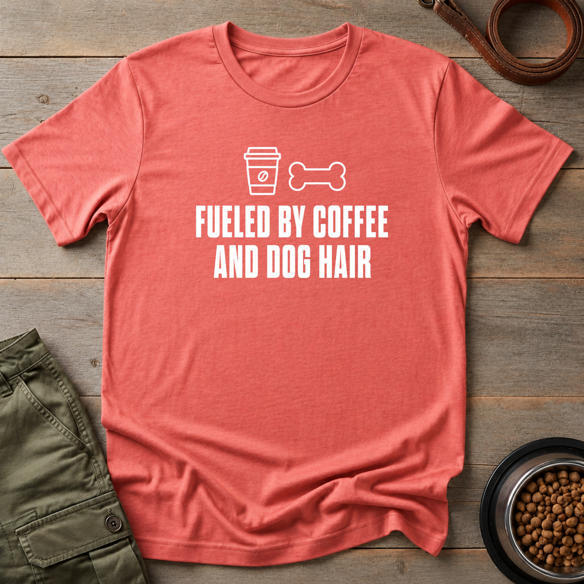 Fueled By Coffee And Dog Hair Tee