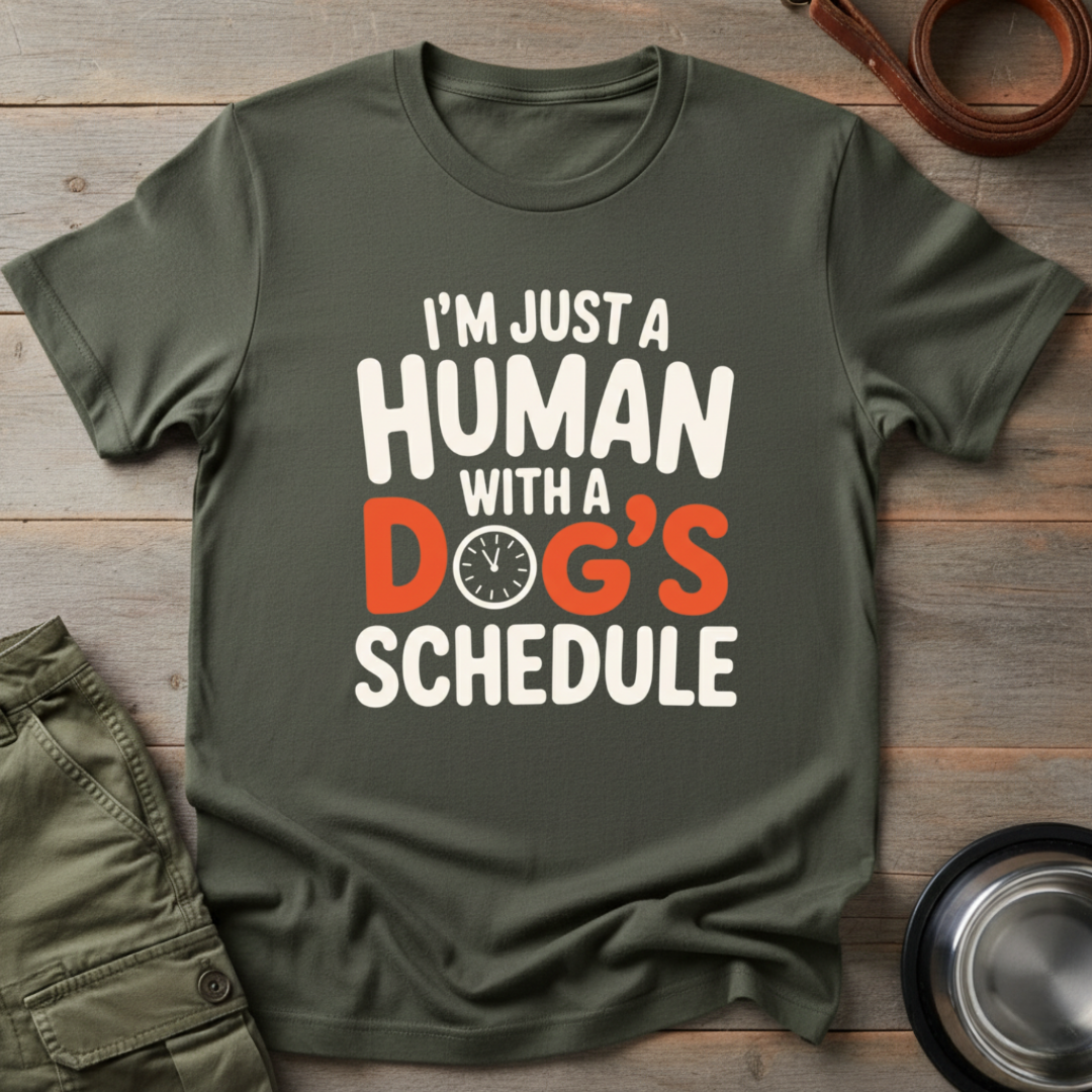 Human With a Dog’s Schedule Tee