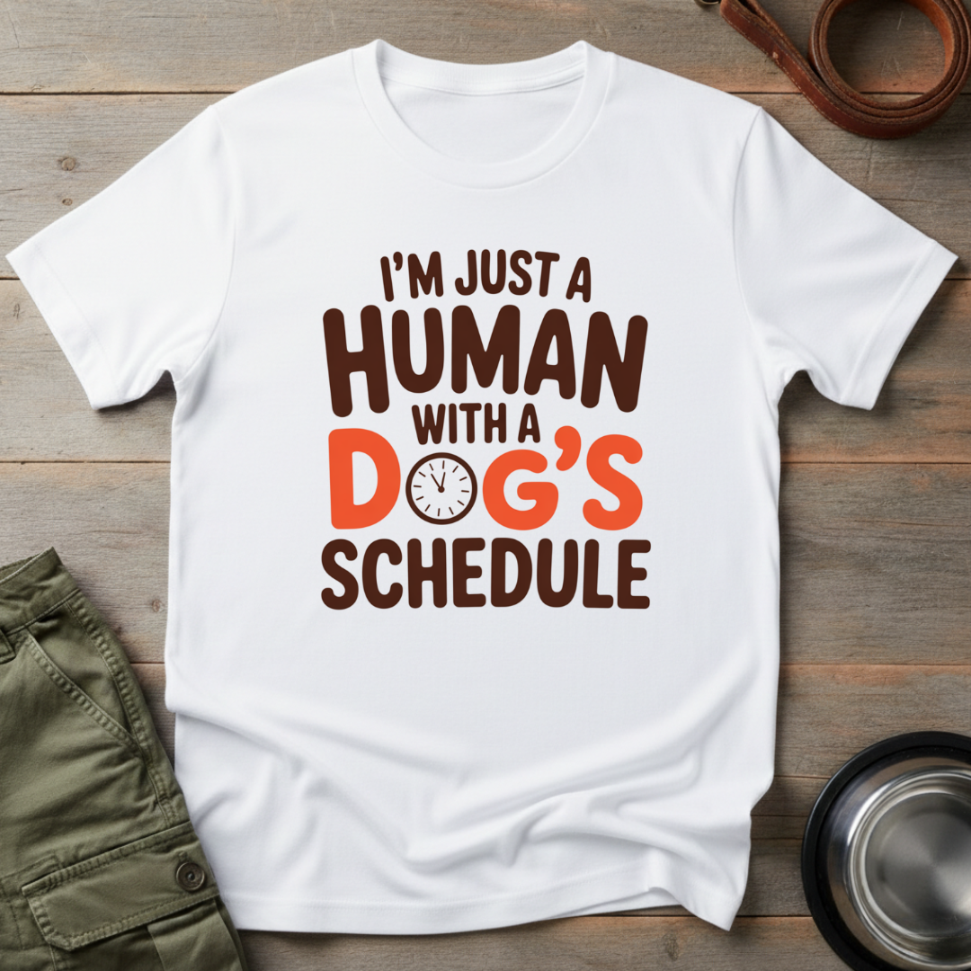 Human With a Dog’s Schedule Tee