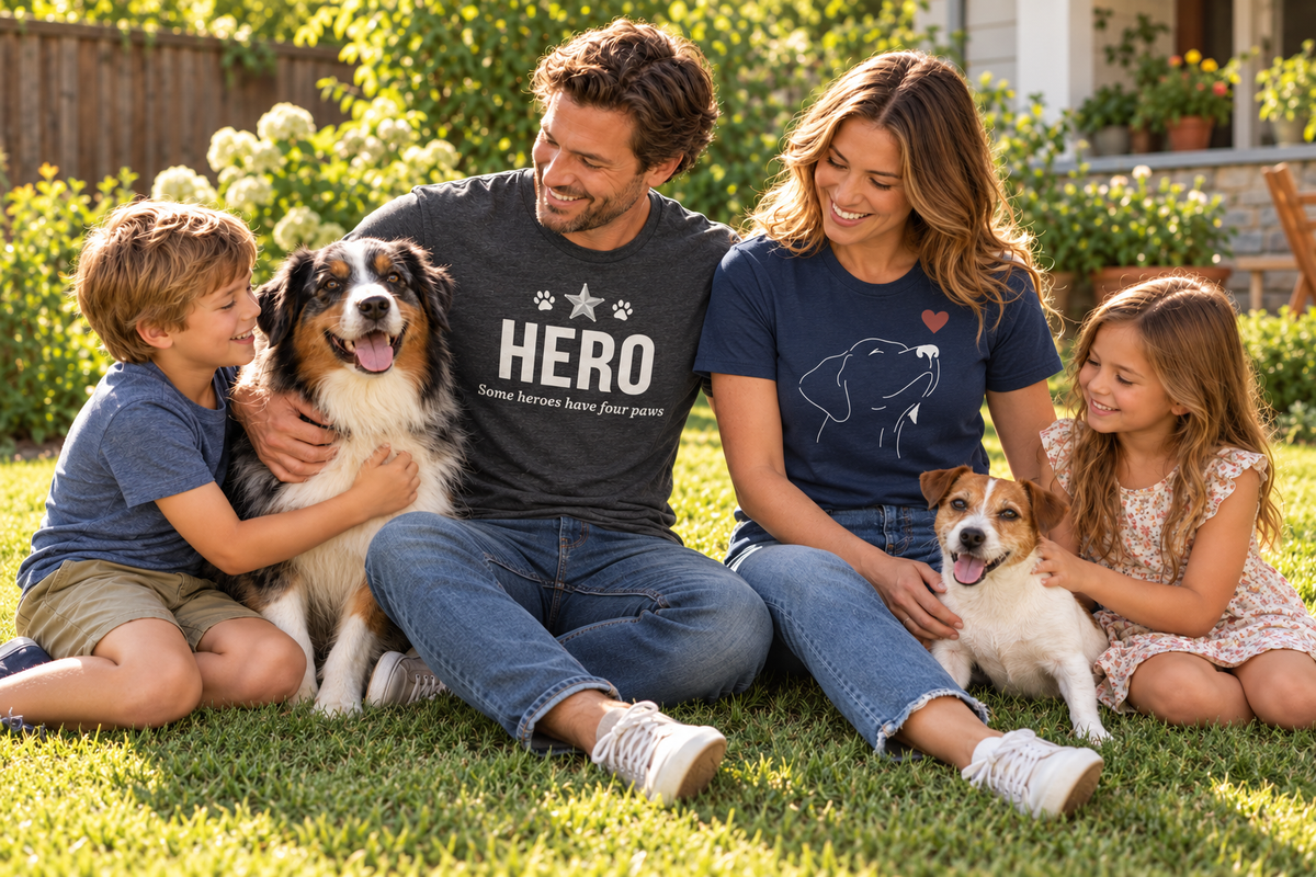Dog person spending a sunny moment with their dog