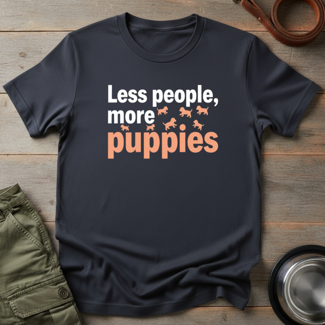 Less People More Puppies Tee