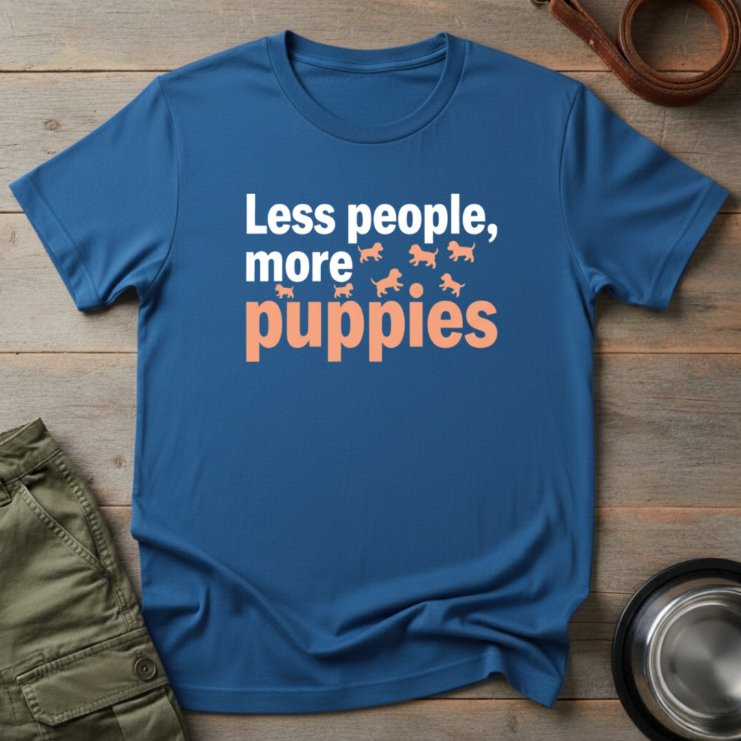 Less People More Puppies Tee