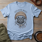 Pug Coffee Before Walkies Tee