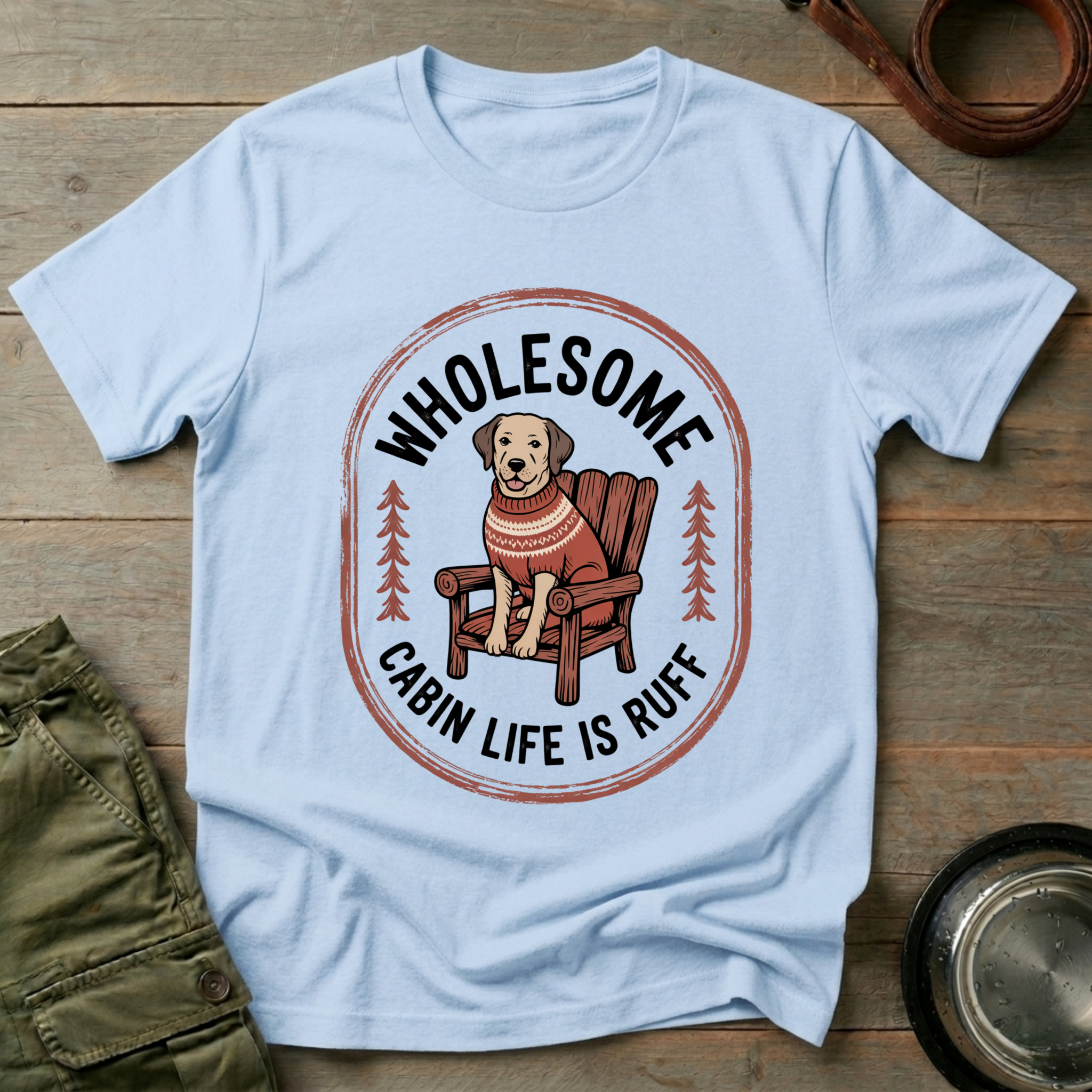 Cozy Cabin Dog Tee