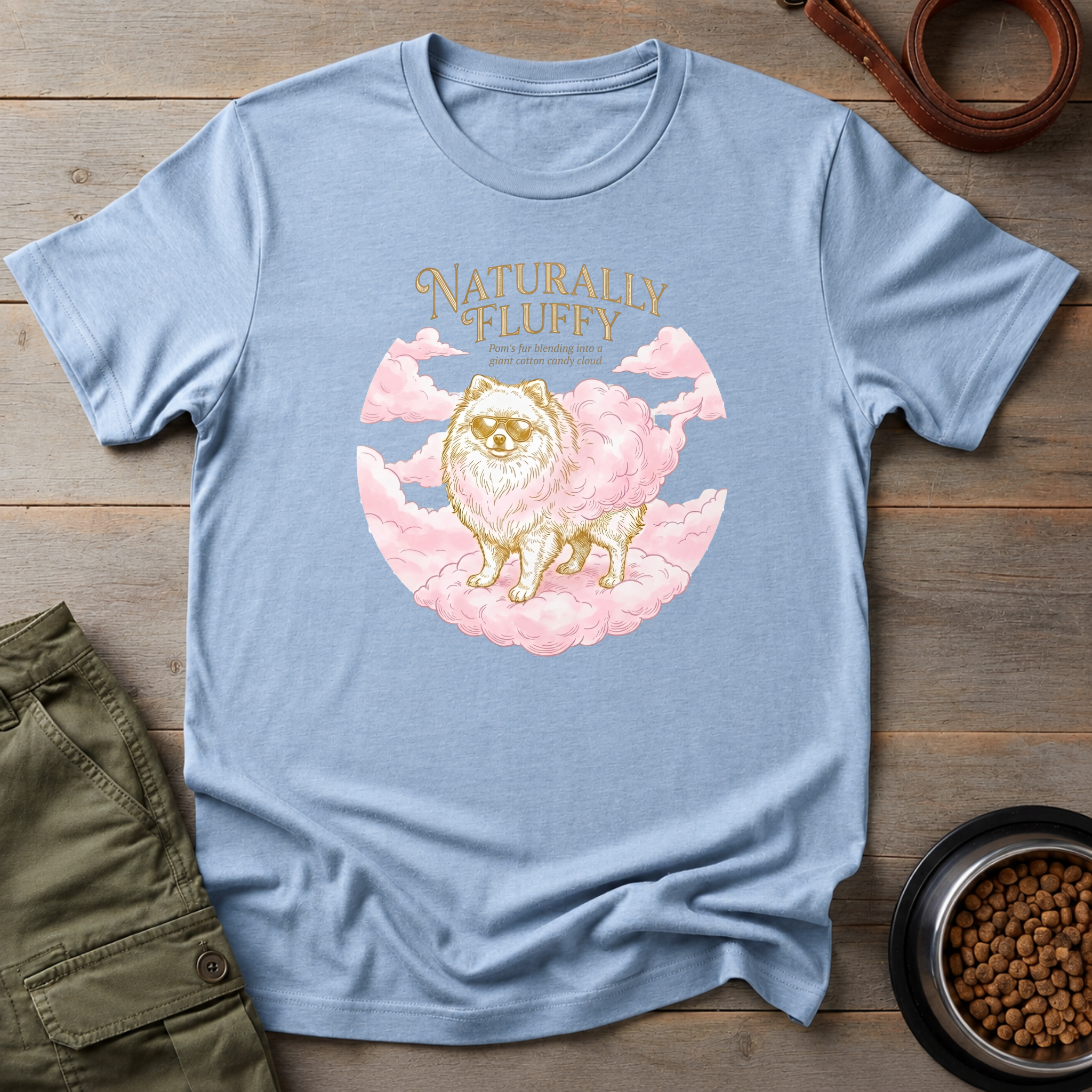 Pomeranian Naturally Fluffy Tee