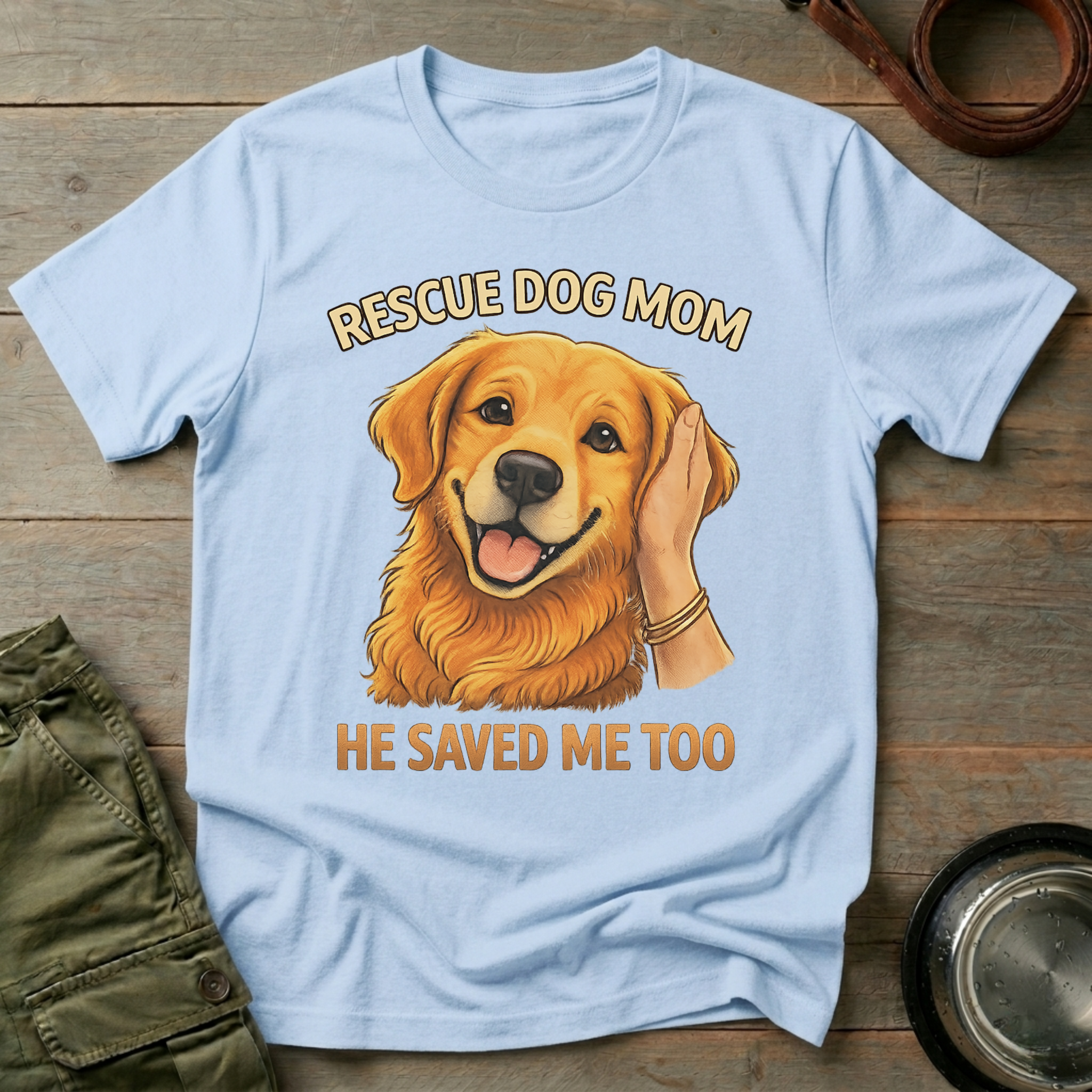 Rescue Dog Mom Tee