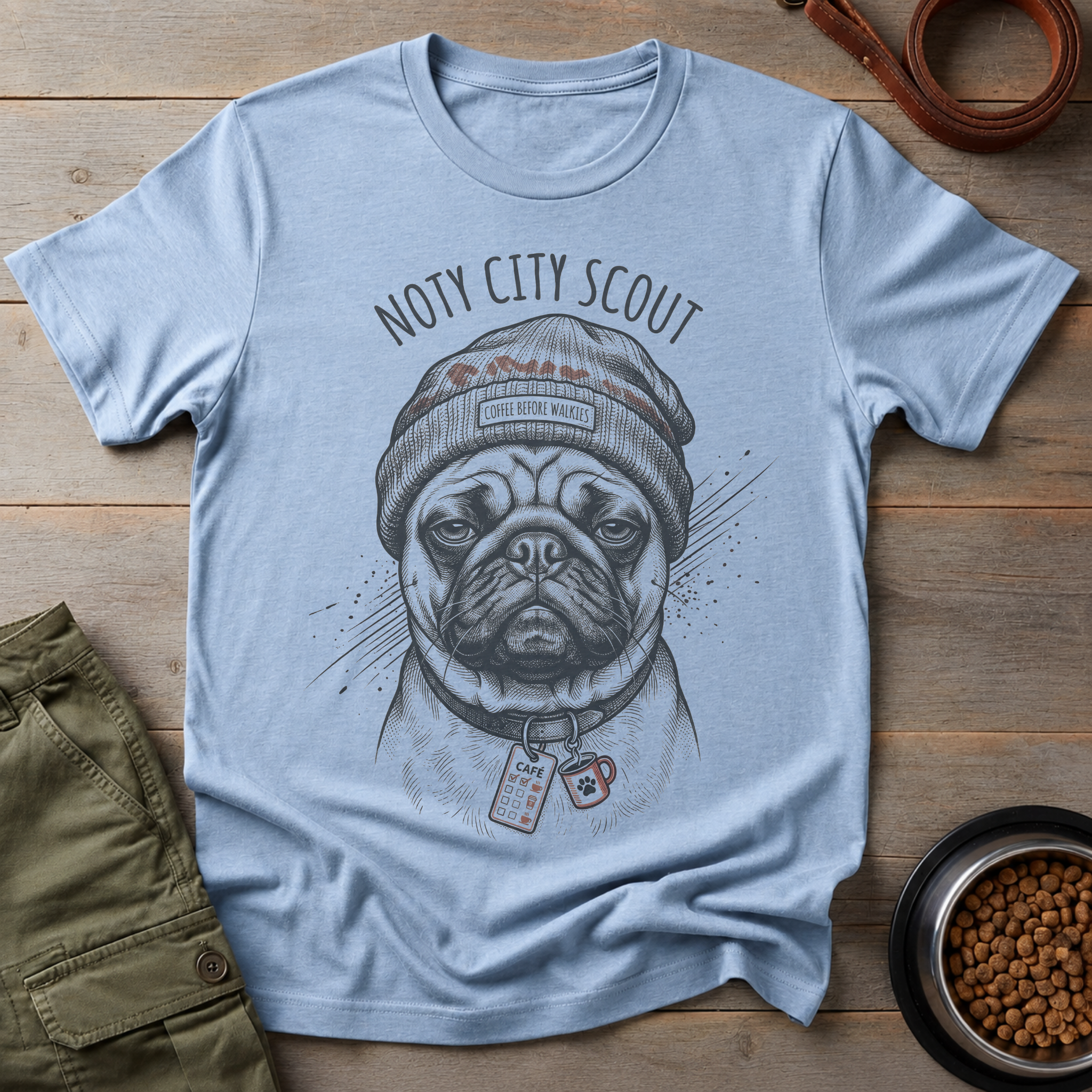 Pug Noty City Scout Tee