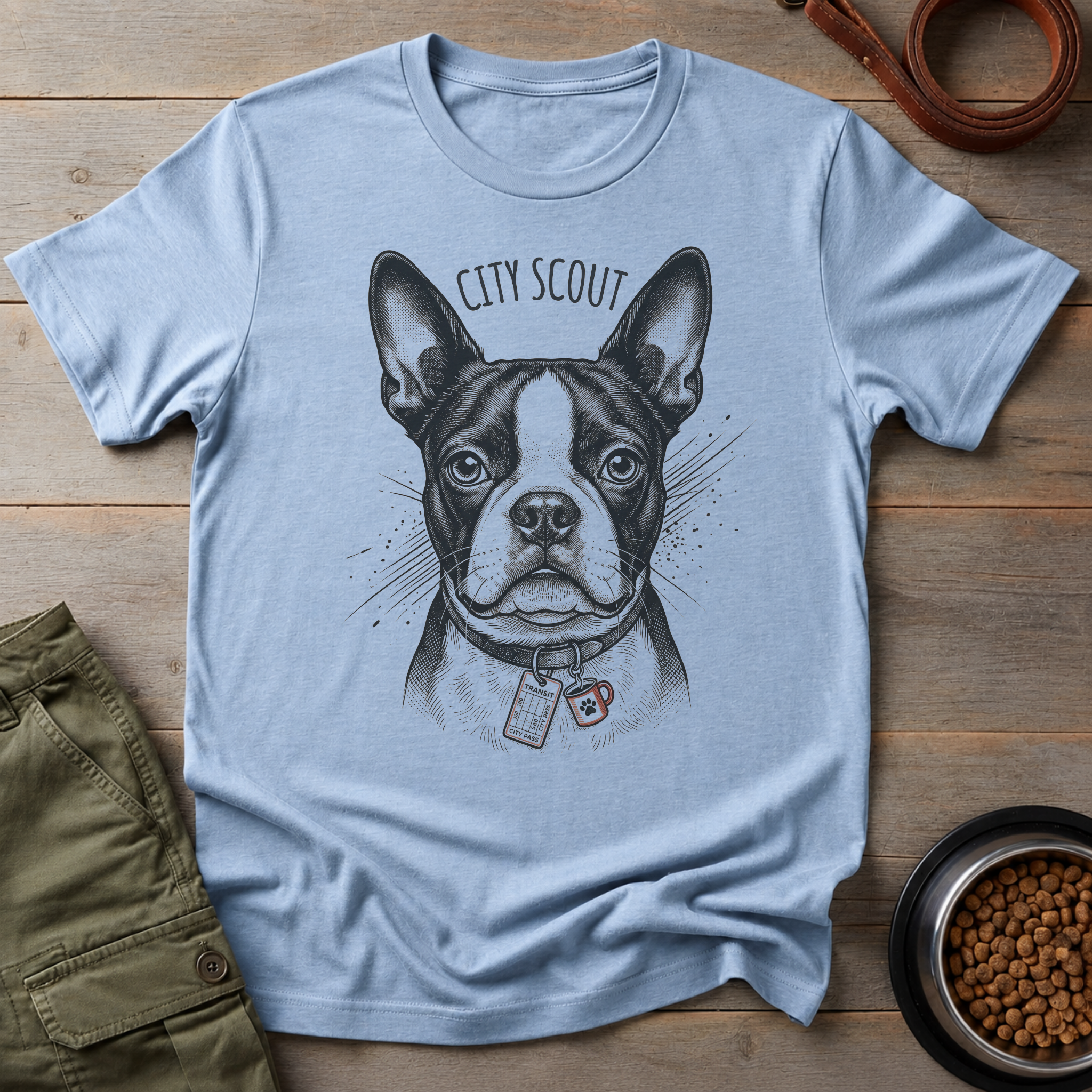 Boston Terrier The City Explorer Tee