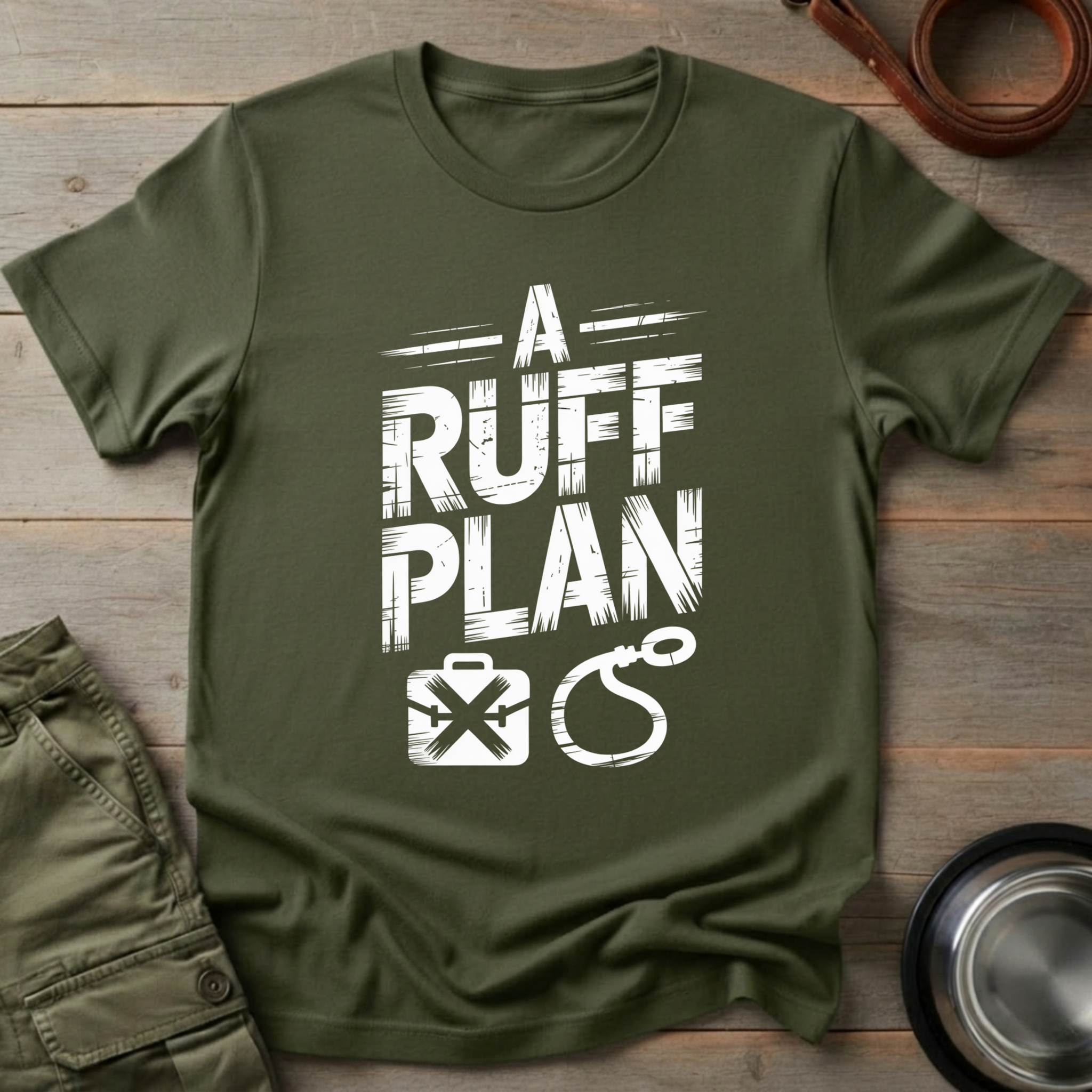 A Ruff Plan Dog Tee