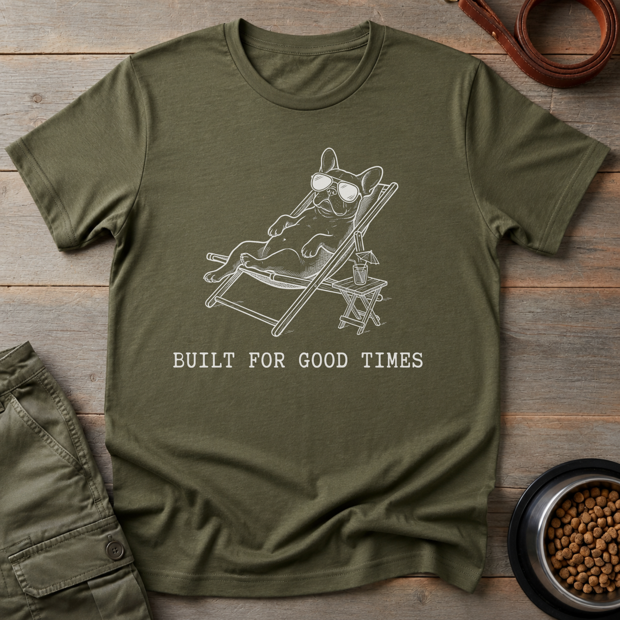 French Bulldog Built For Good Times Tee