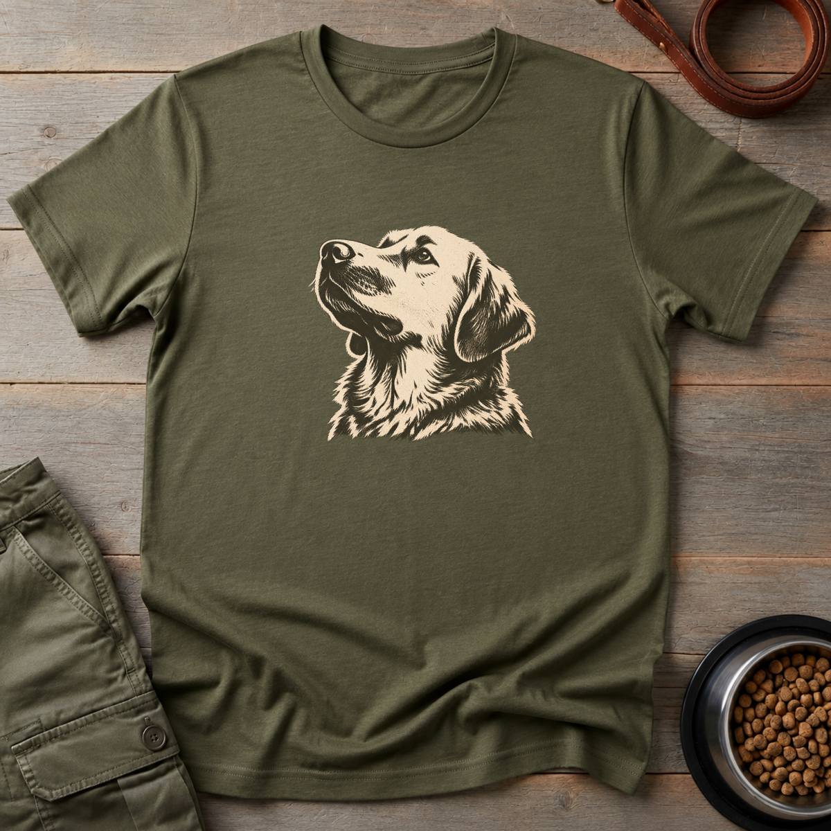 Vintage Bulldog Art Tee