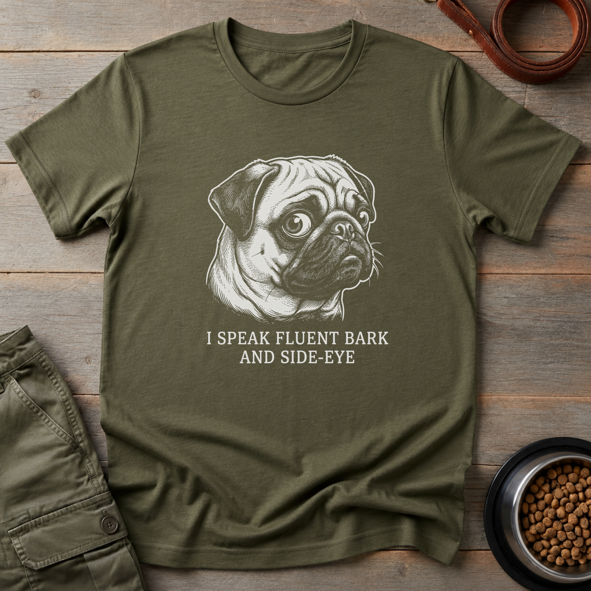 Pug I Speak Fluent Tee