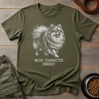 Pomeranian Main Character Energy Tee