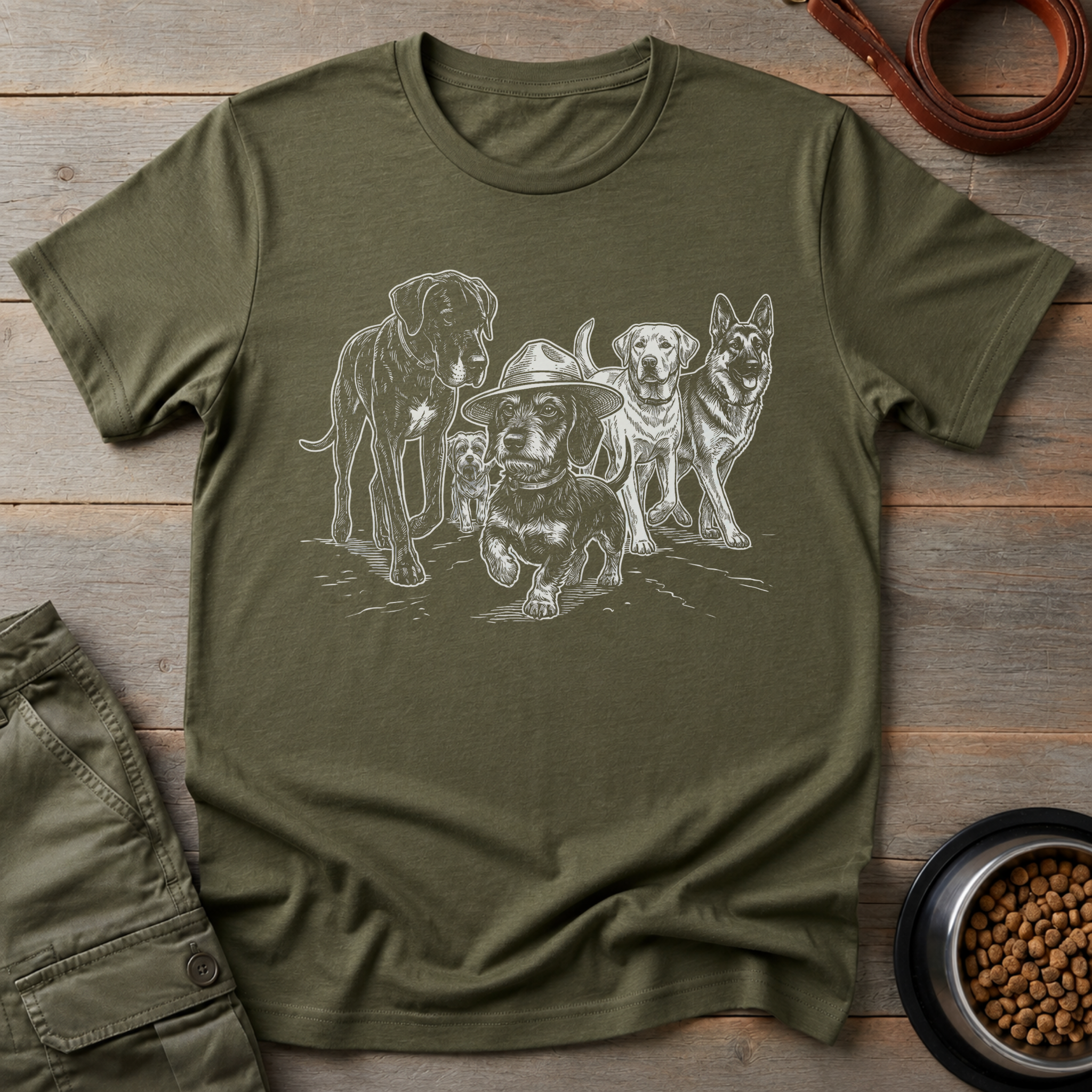 Dachshund Big Plans Tee