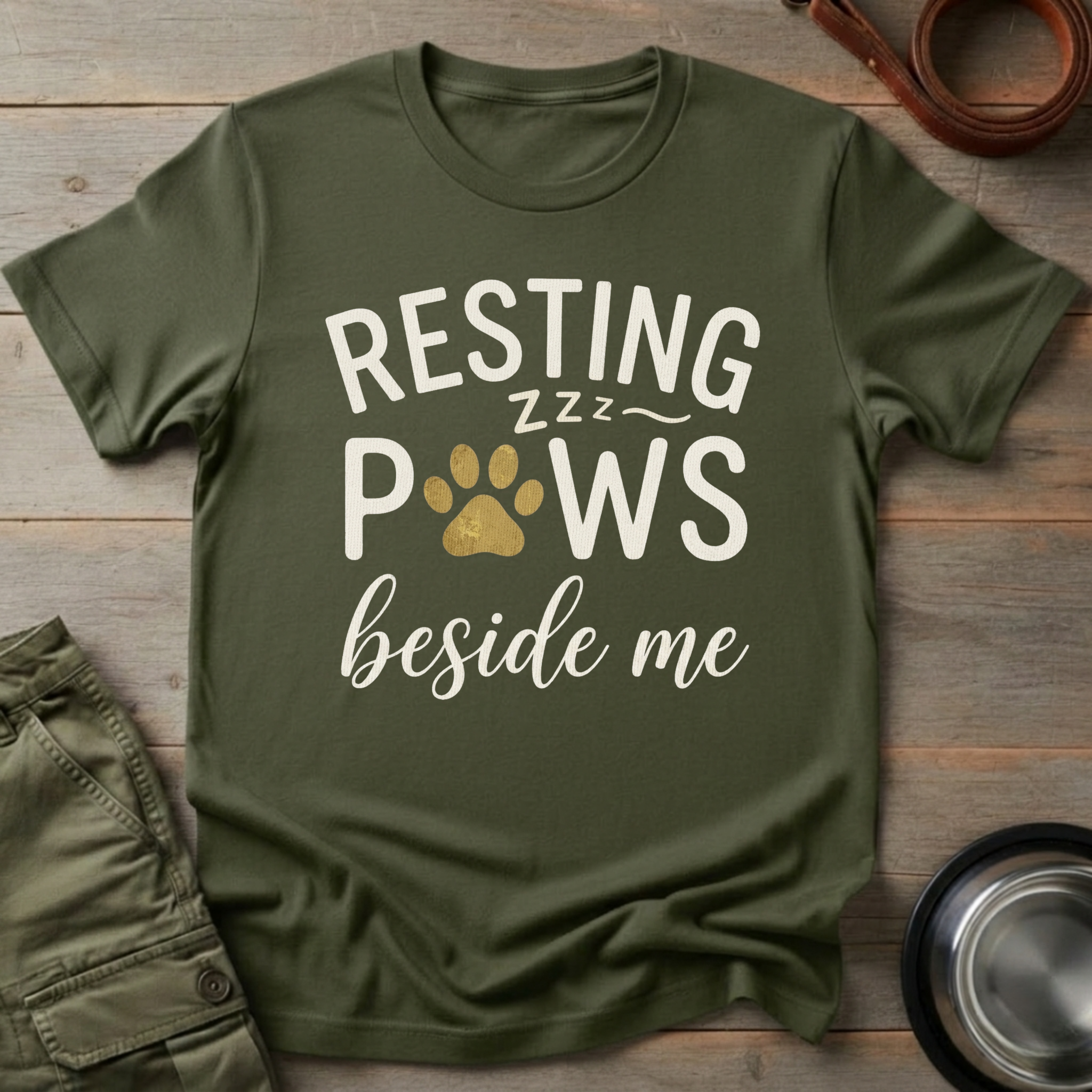 Resting Paws Beside Me Tee