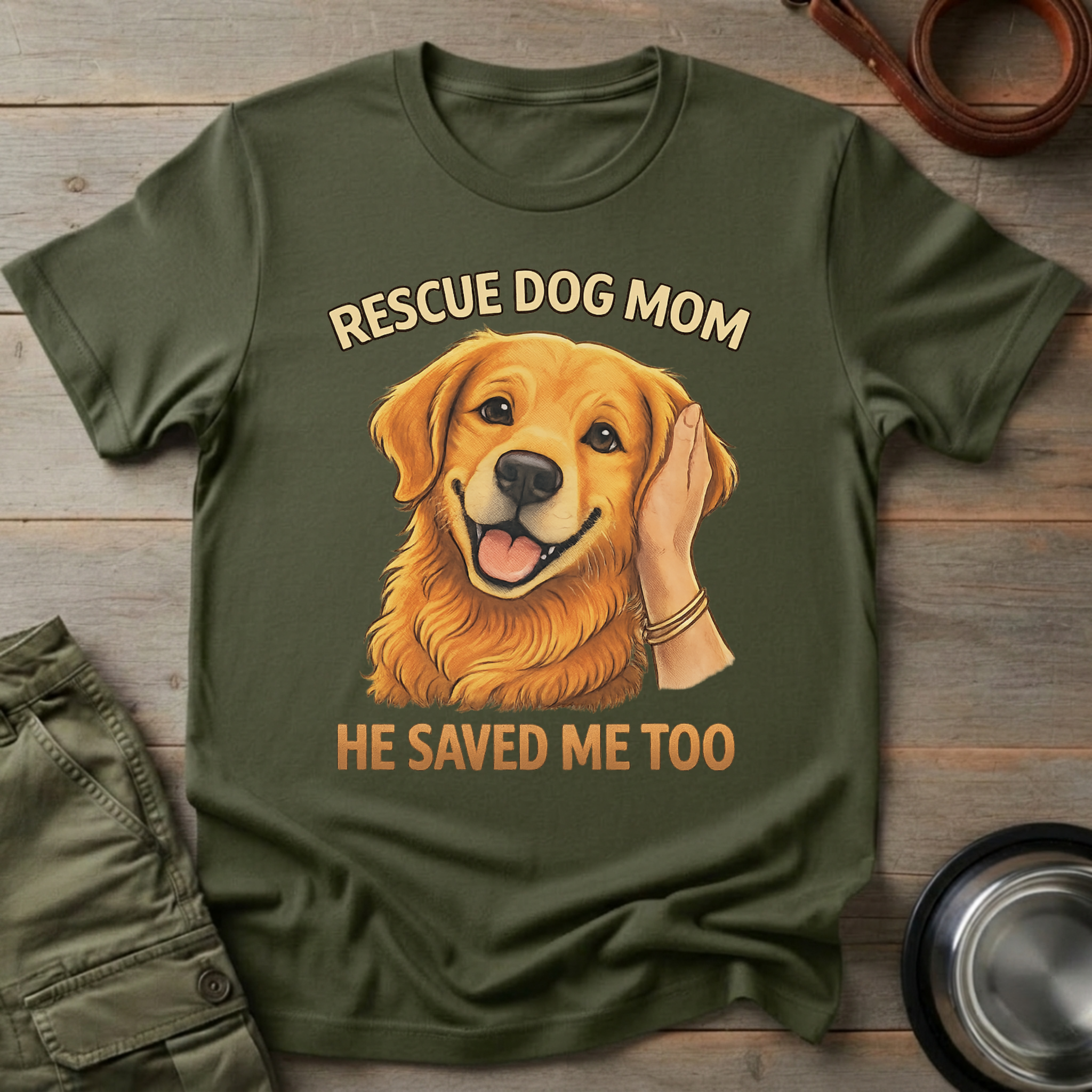 Rescue Dog Mom Tee