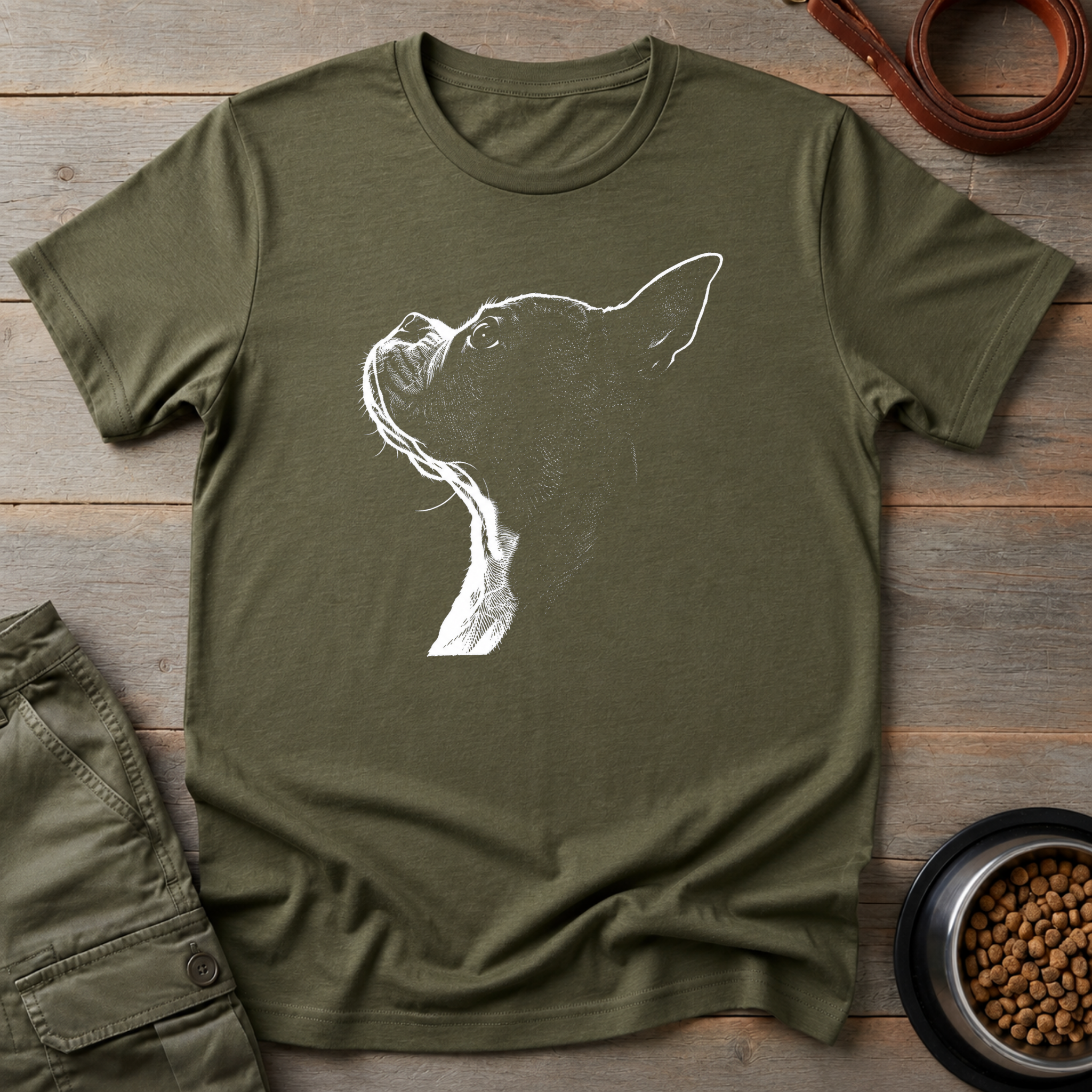 Boston Terrier Shadow Tee
