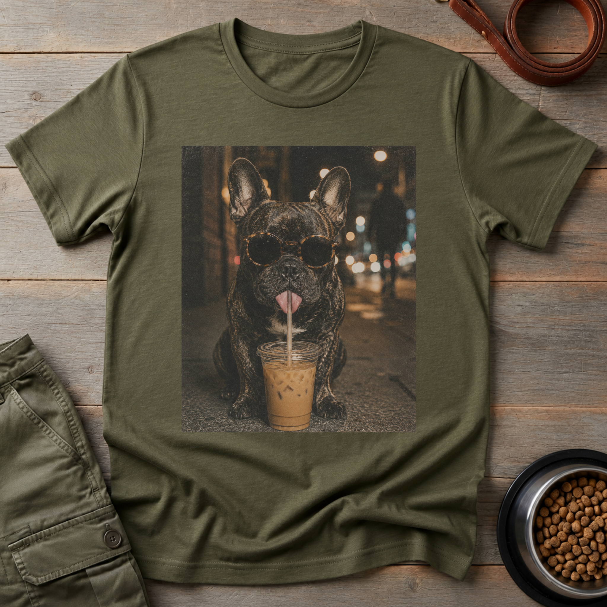 French Bulldog Iced Coffee Tee