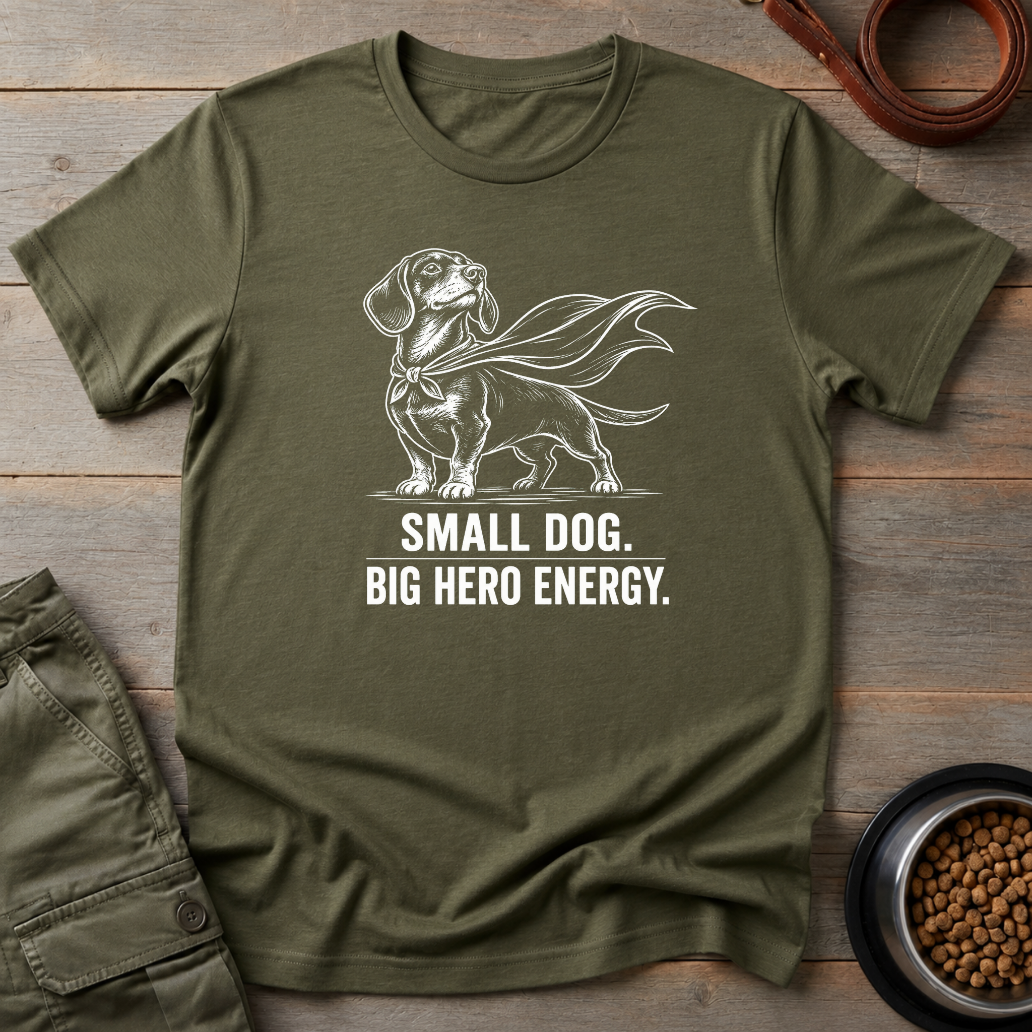 Dachshund Big Hero Energy Tee