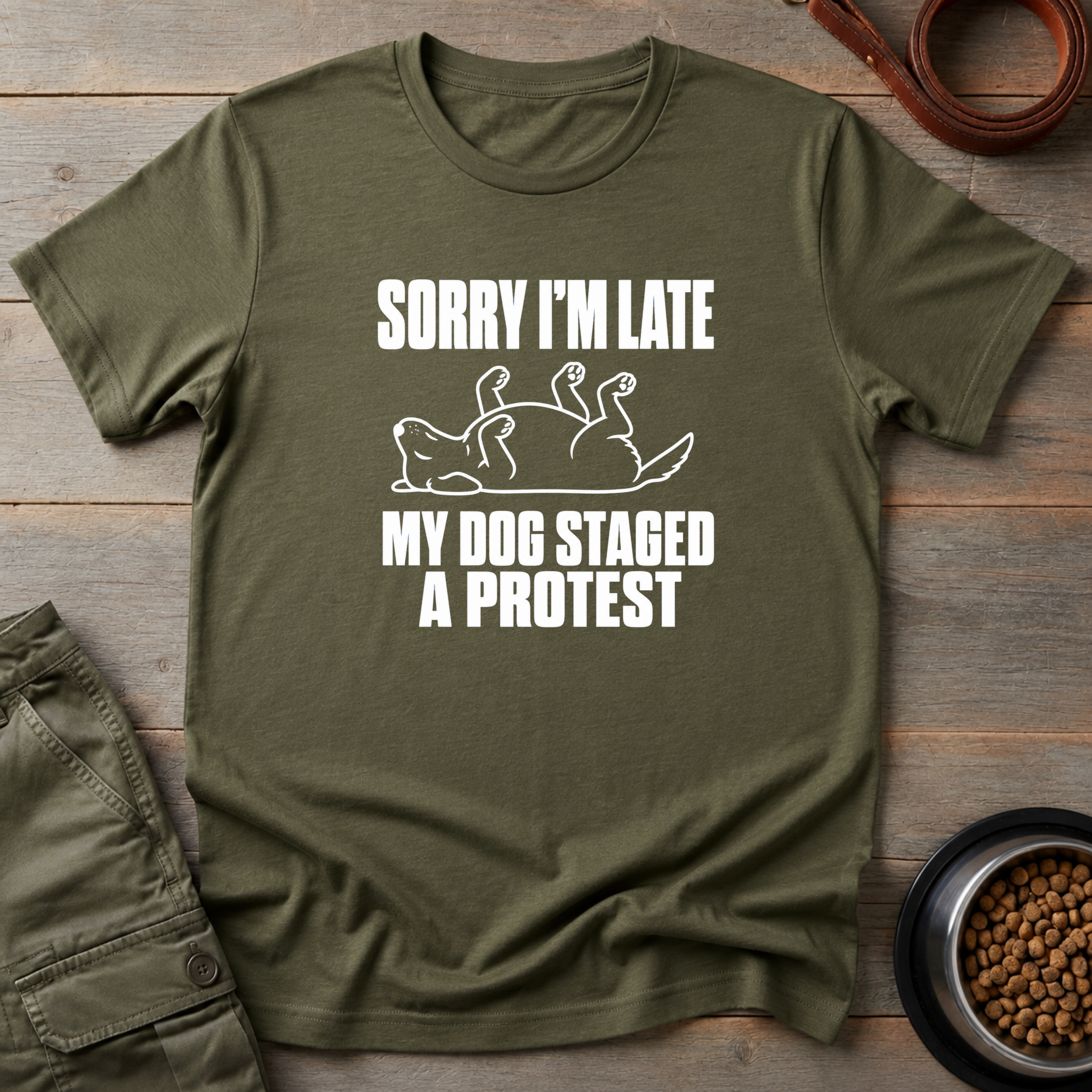 My Dog Staged A Protest Vintage Tee