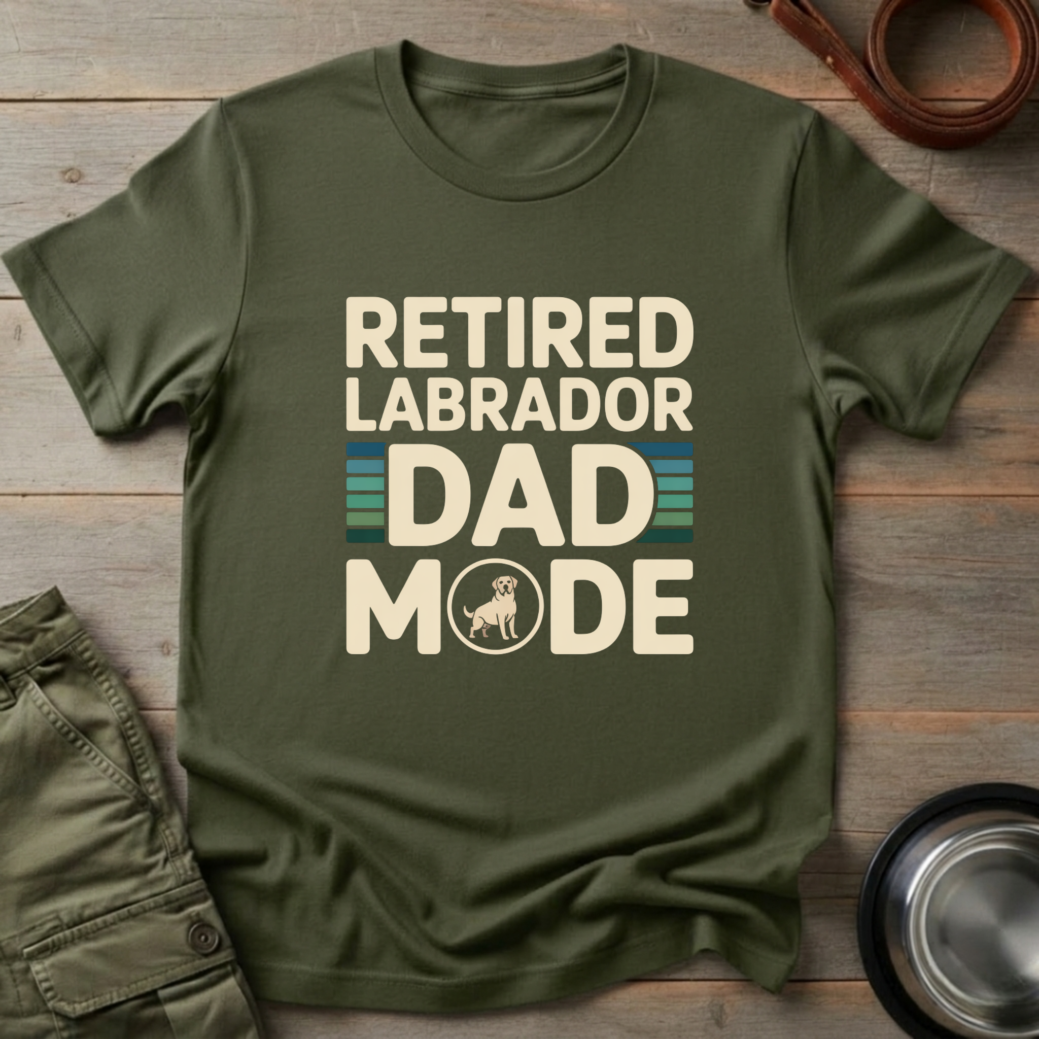 Retired Labrador Dad Mode Tee