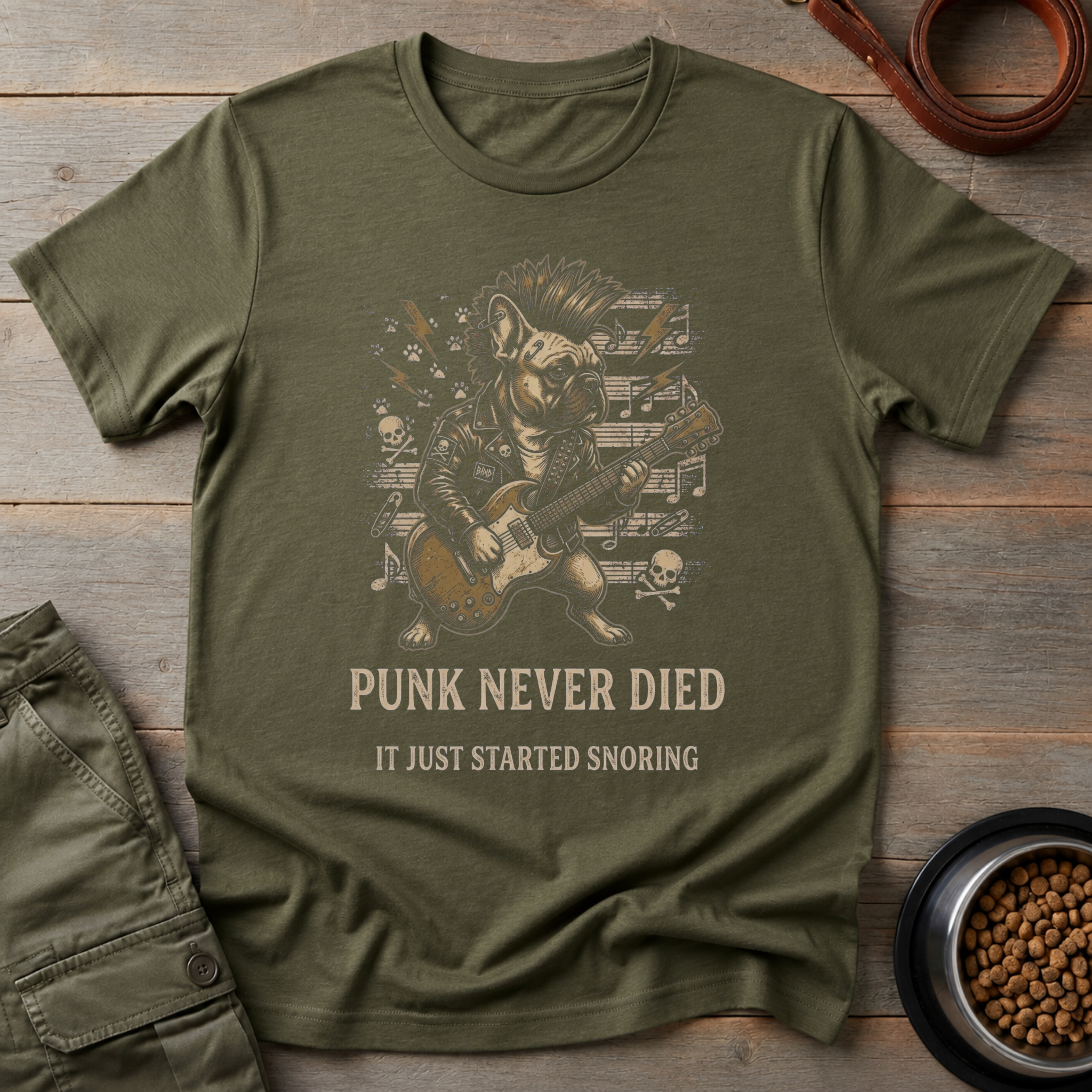 French Bulldog Punk Rock Tee