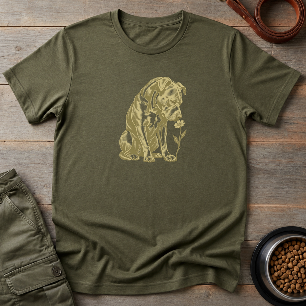 Flower Dog Portrait Tee