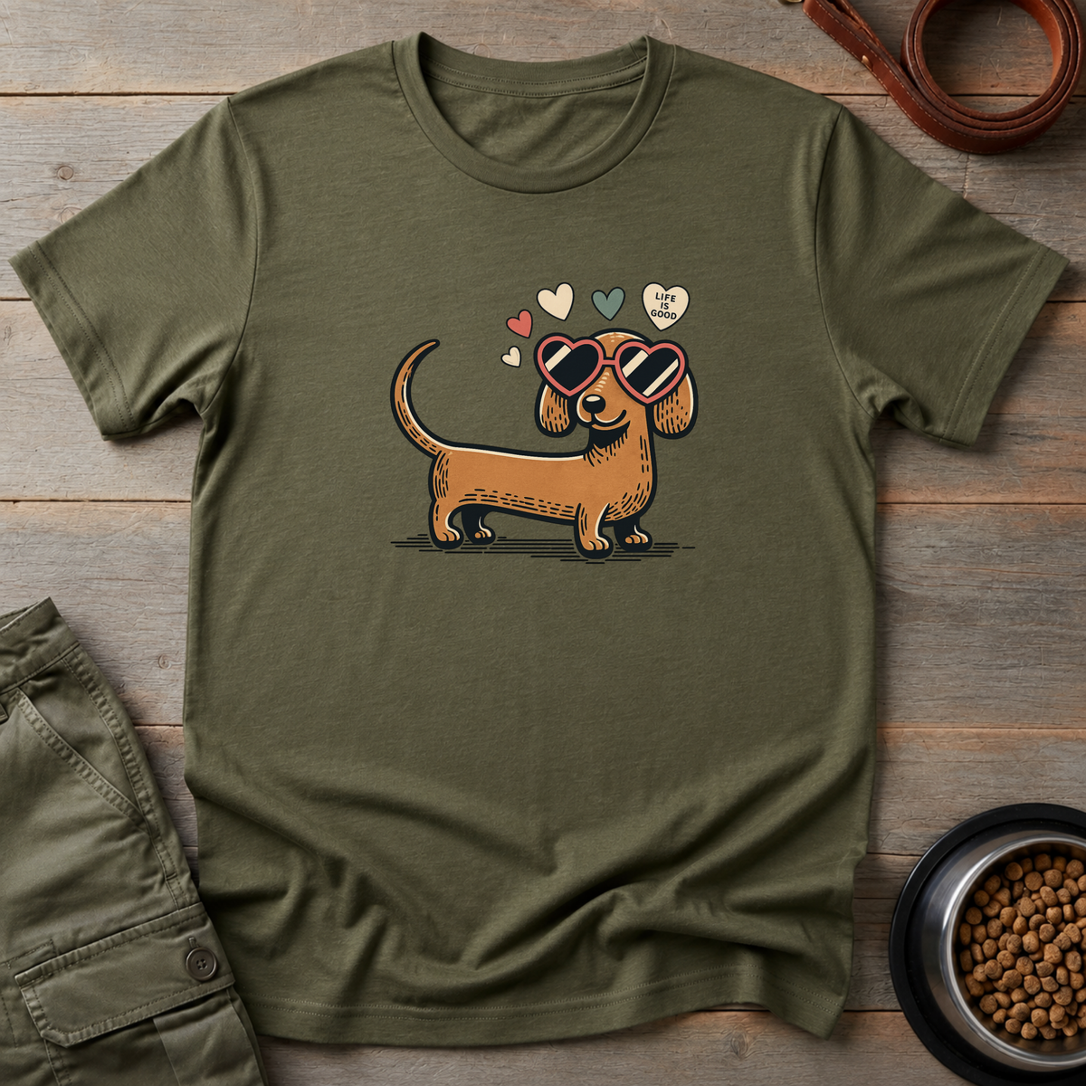 Dachshund Life Is Good Tee