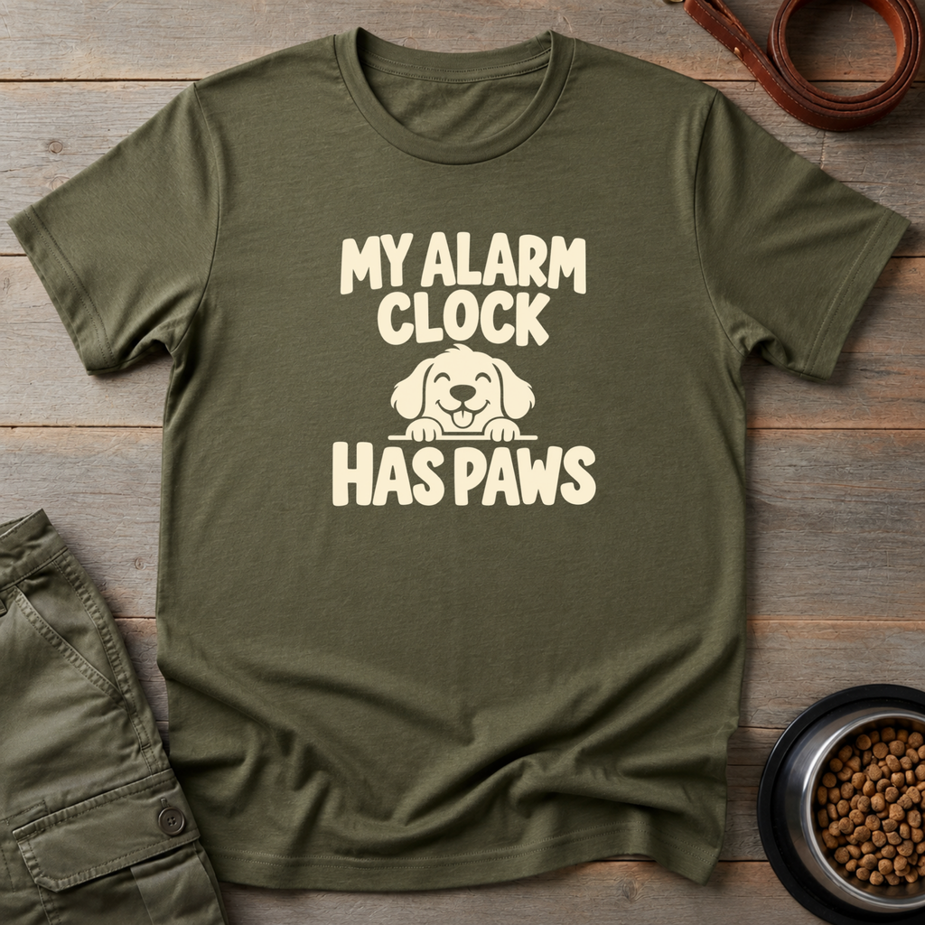 Paw Alarm Clock Tee
