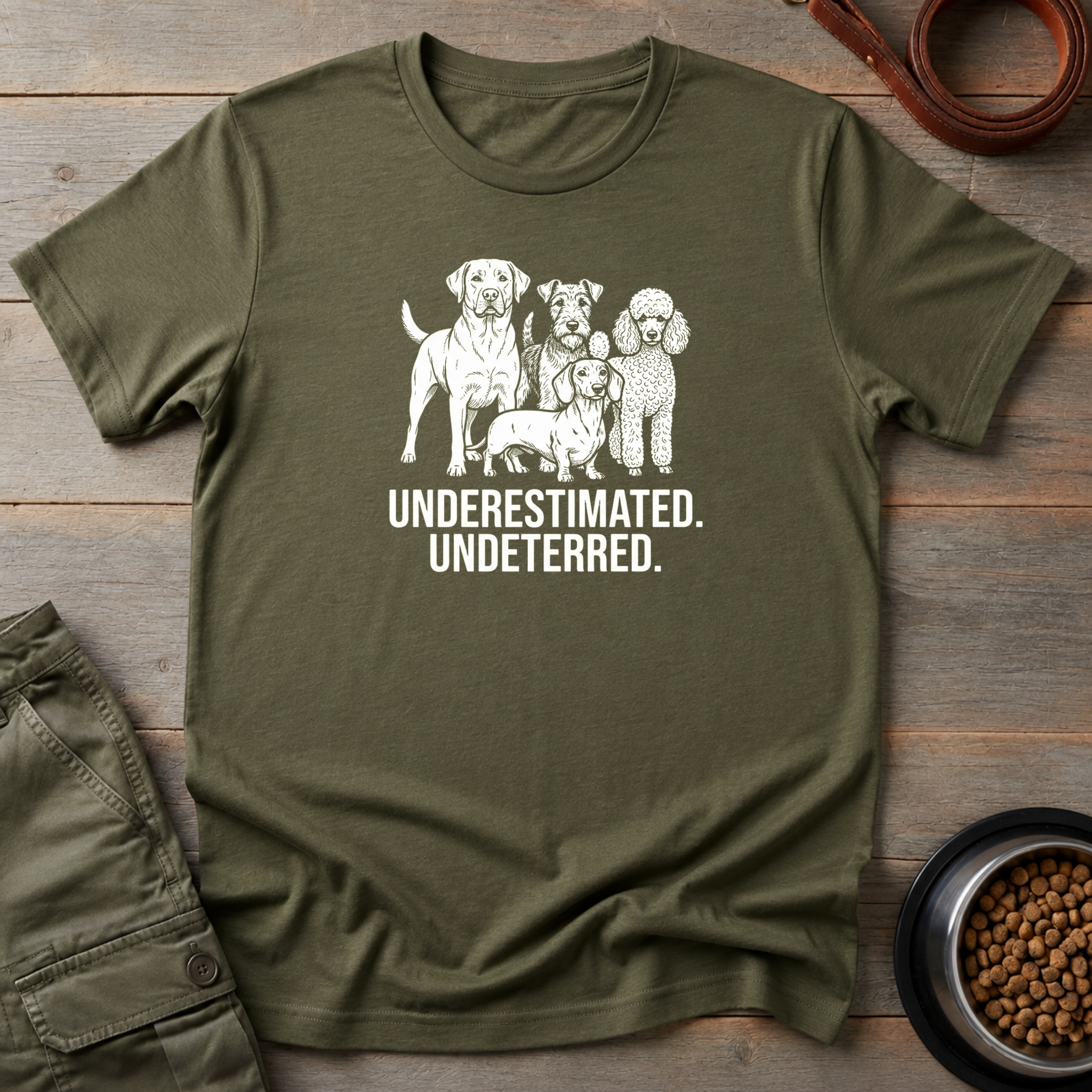 Dogs Underrated Undeterred Tee