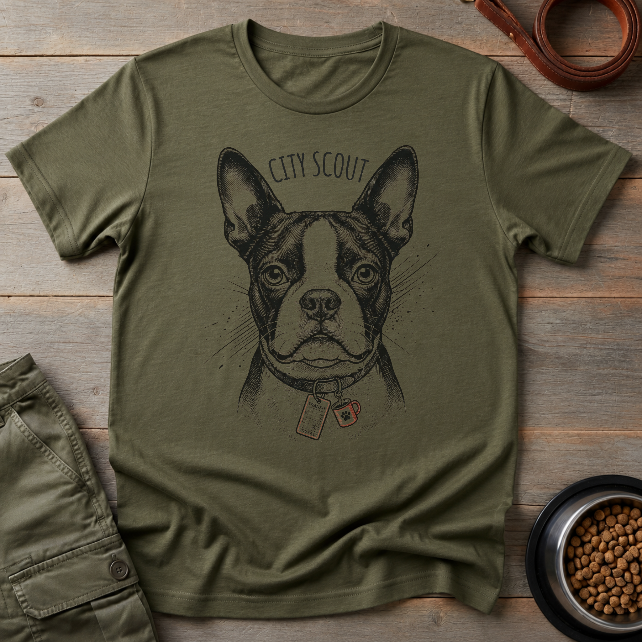 Boston Terrier The City Explorer Tee