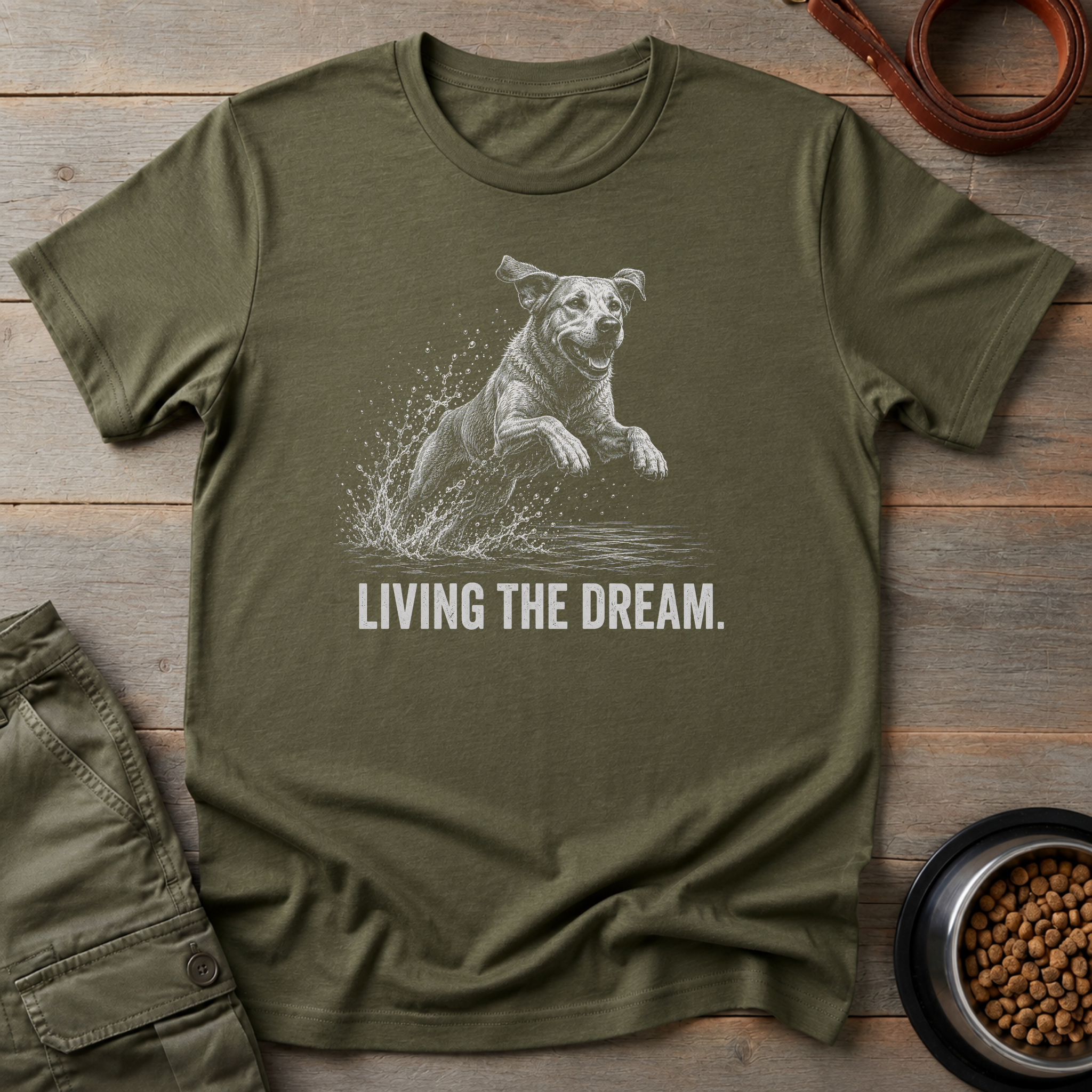 Labrador Retriever Living The Dream Tee