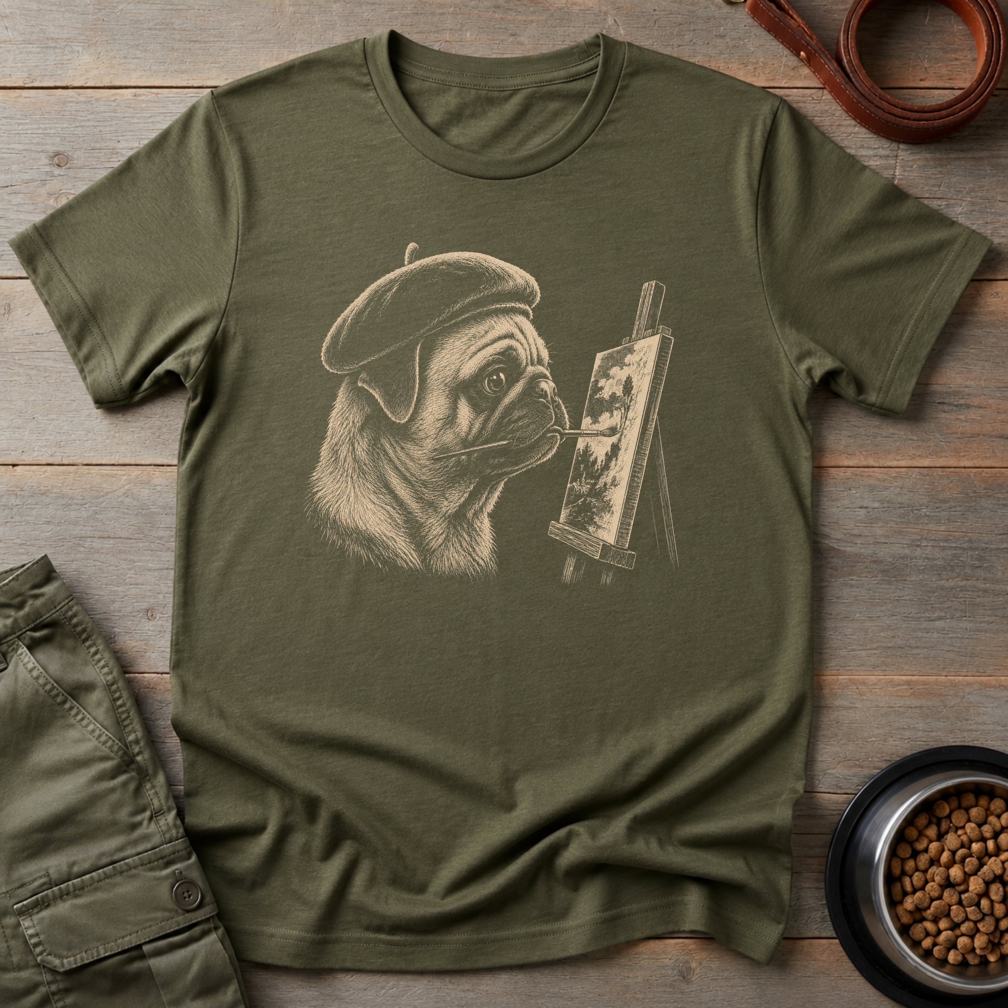 Pug the Painter Tee