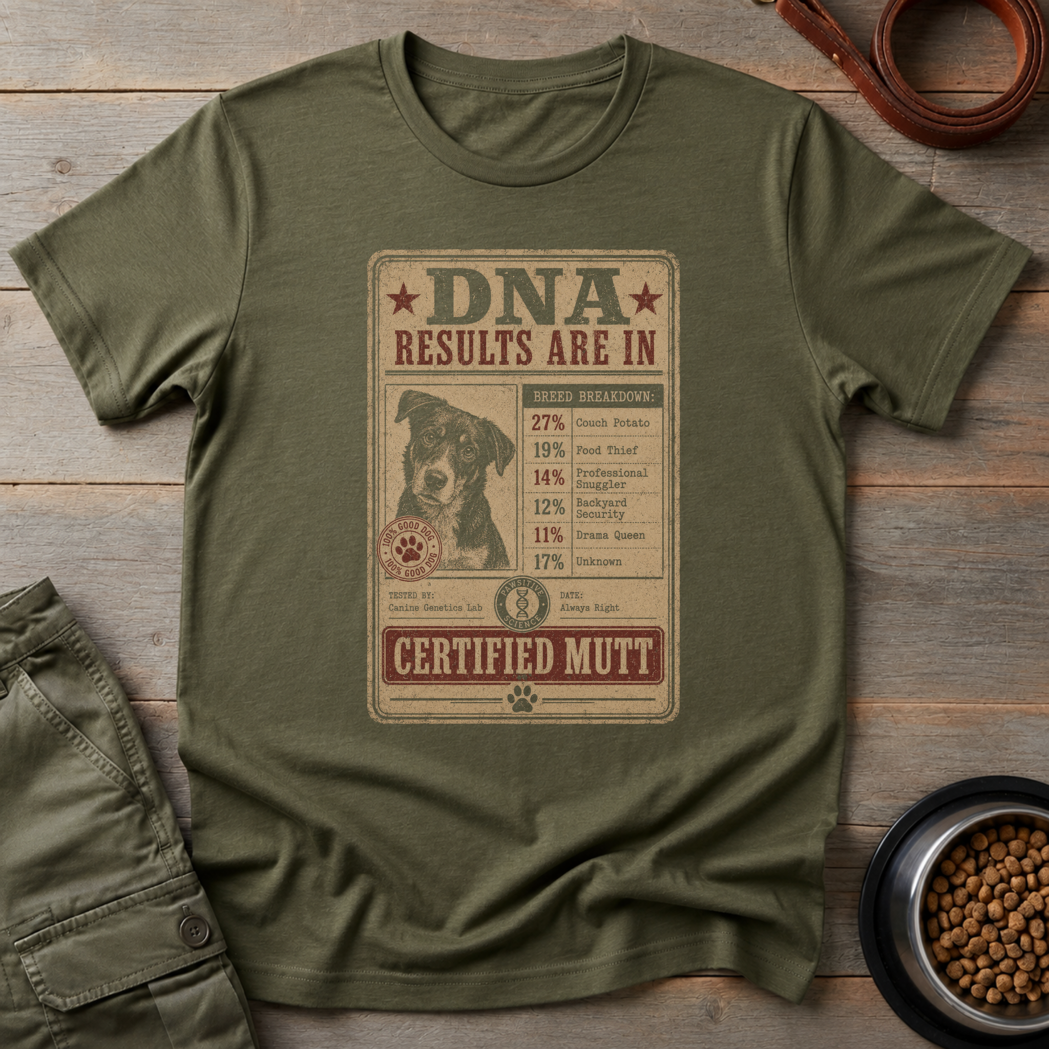 Dog DNA Test Results Tee