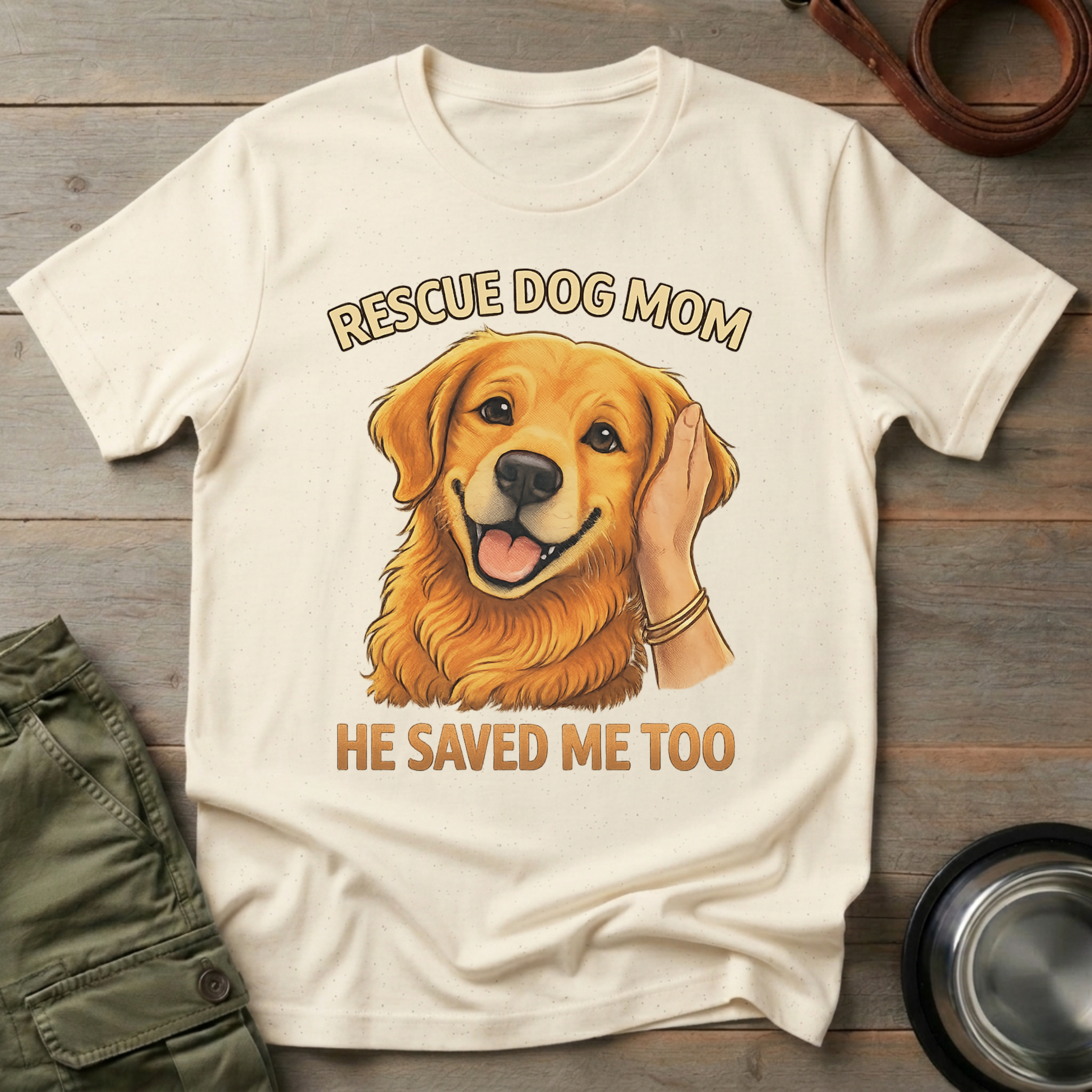 Rescue Dog Mom Tee