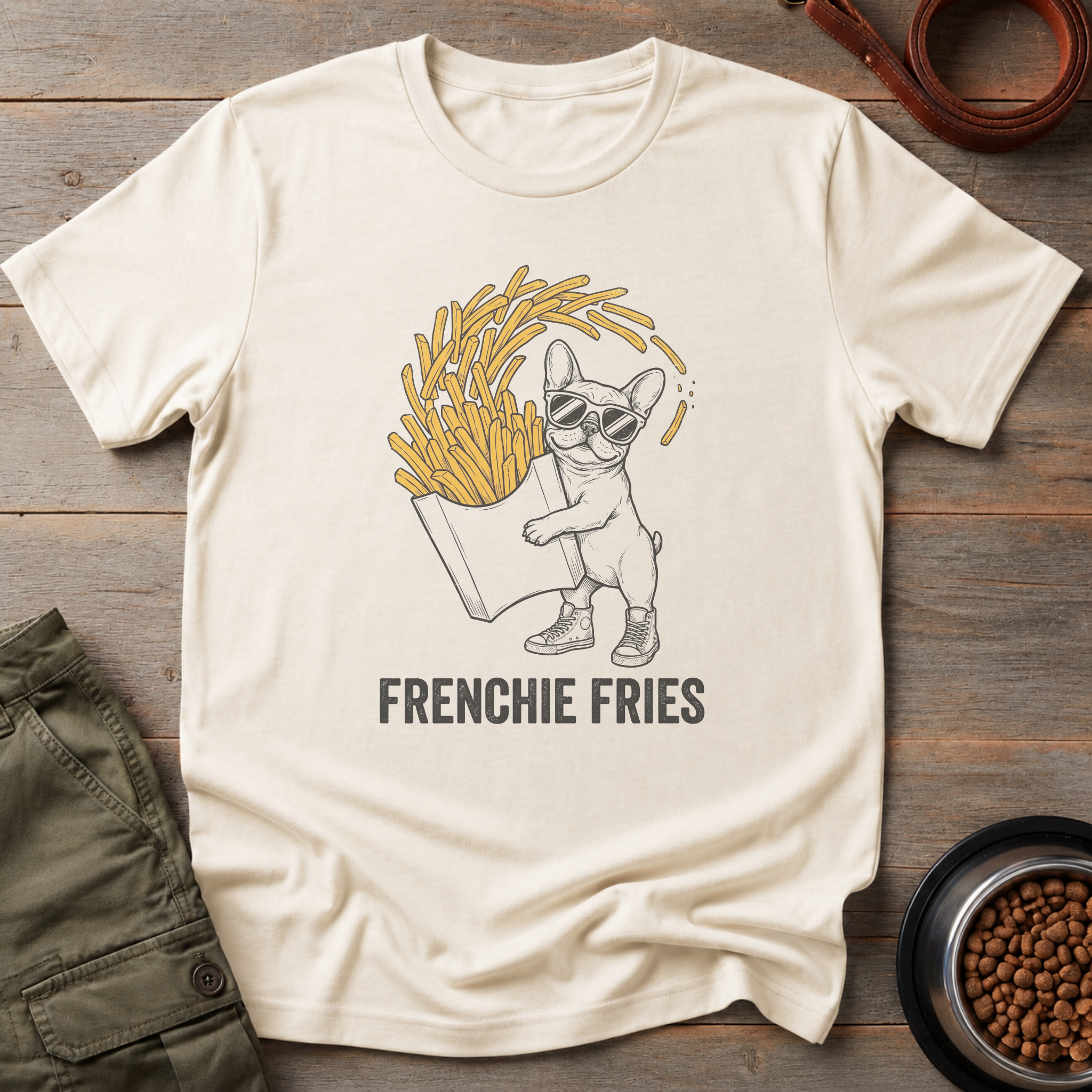 French Bulldog Fries Before Guys Tee