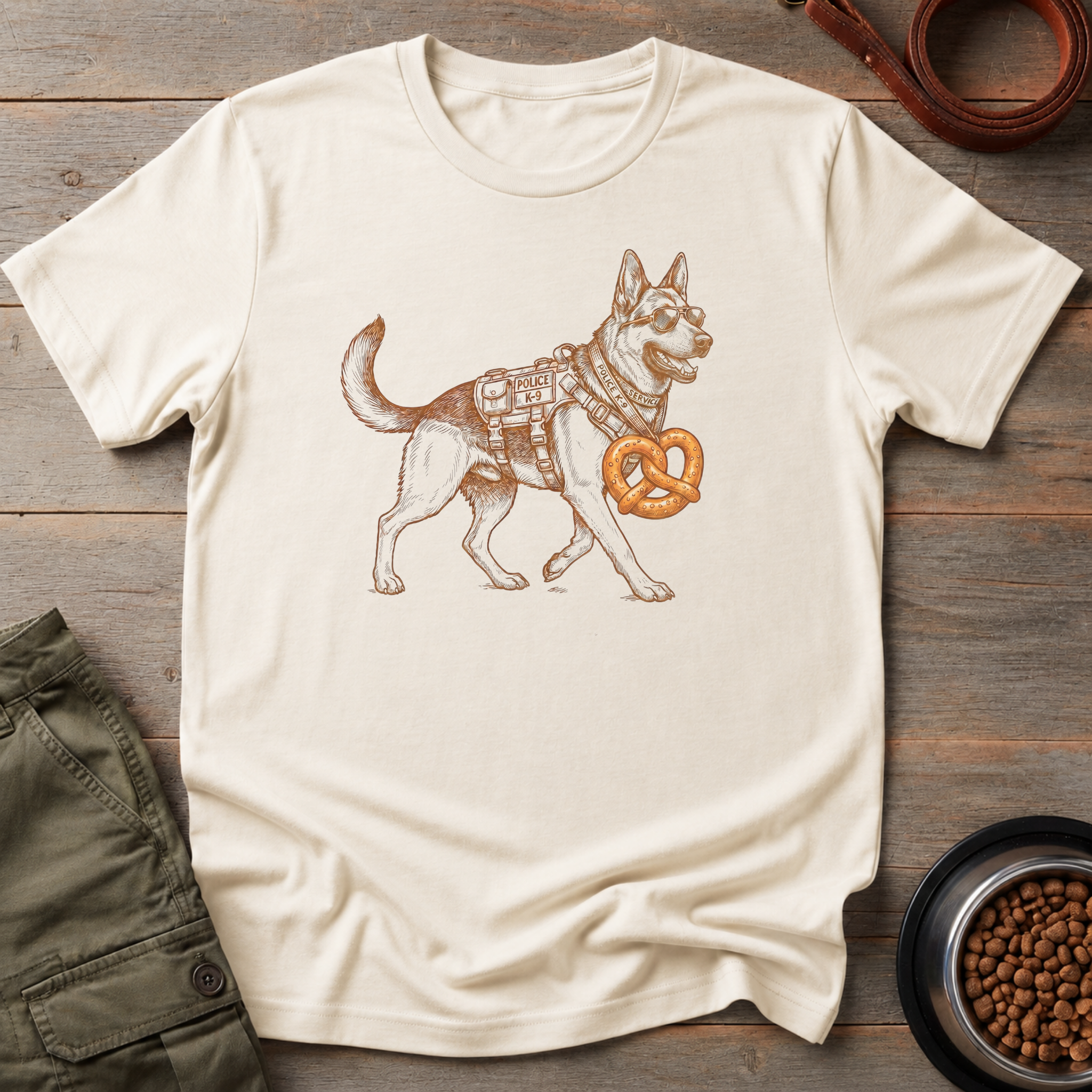 German Shepherd Secured The Snack Tee