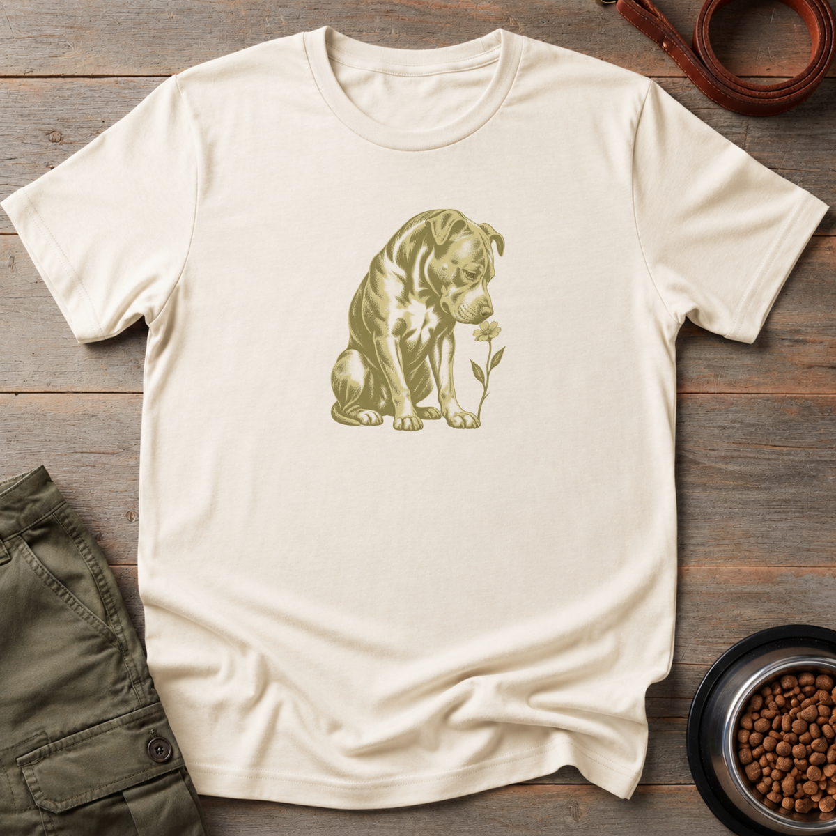 Flower Dog Portrait Tee