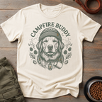Golden Retriever Campfire Buddy Tee