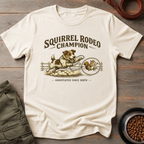 Jack Russell Terrier Squirrel Rodeo Champion Tee