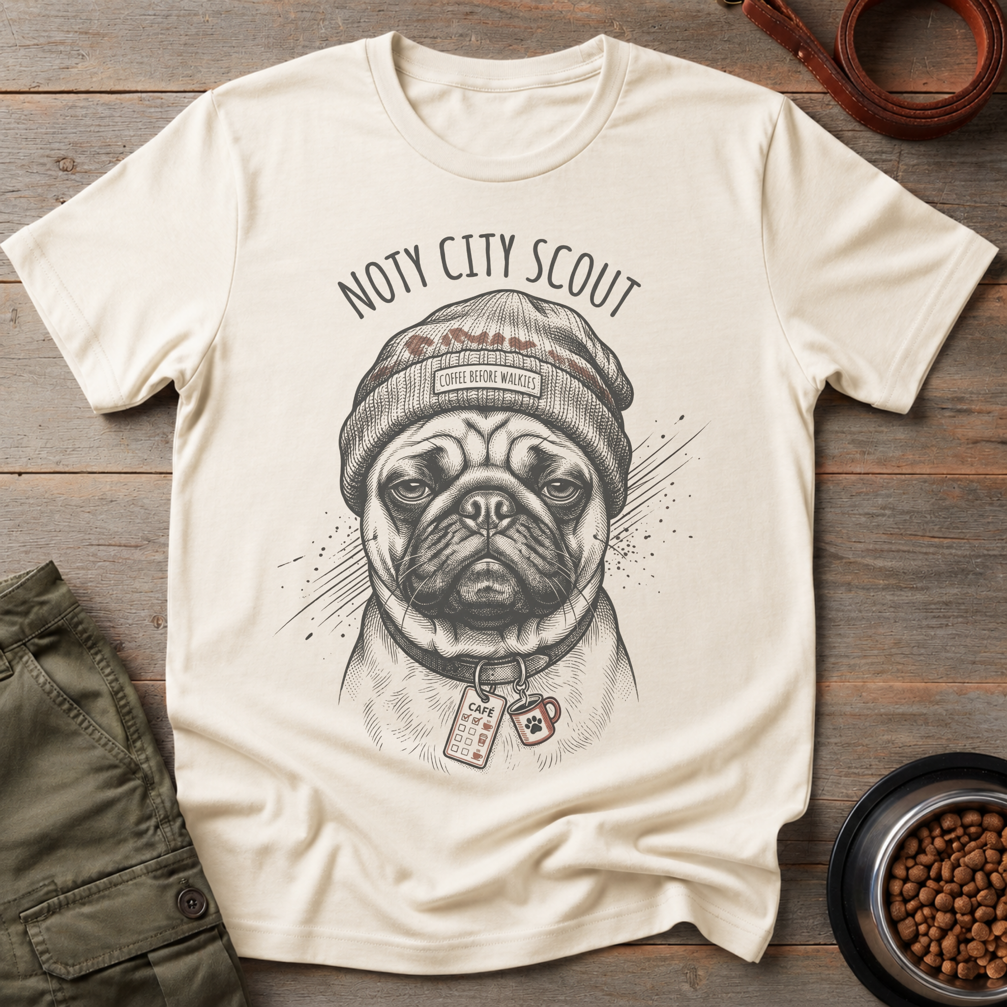 Pug Noty City Scout Tee