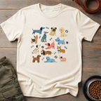 Colorful Funny Dog Tee