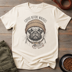 Pug Coffee Before Walkies Tee