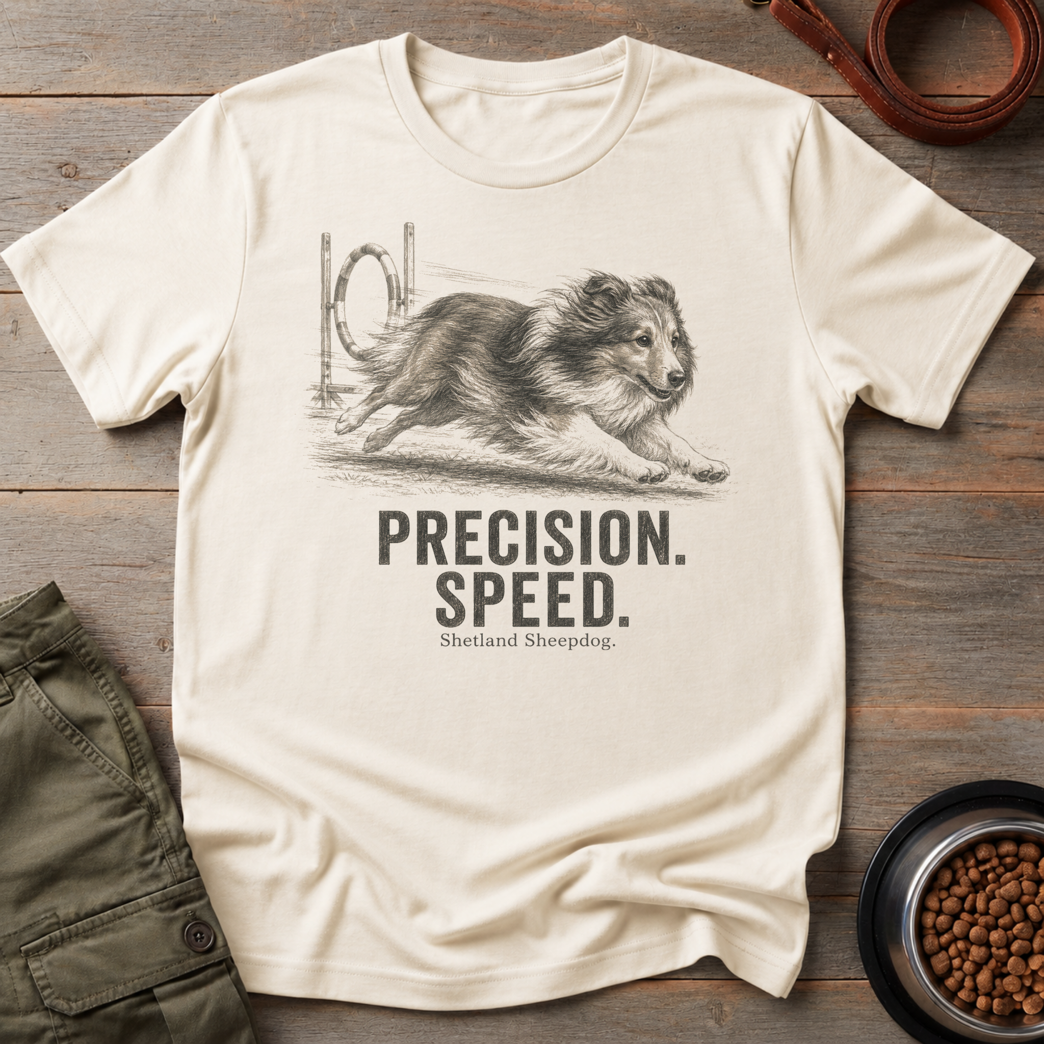Shetland Sheepdog Agility Vintage Tee