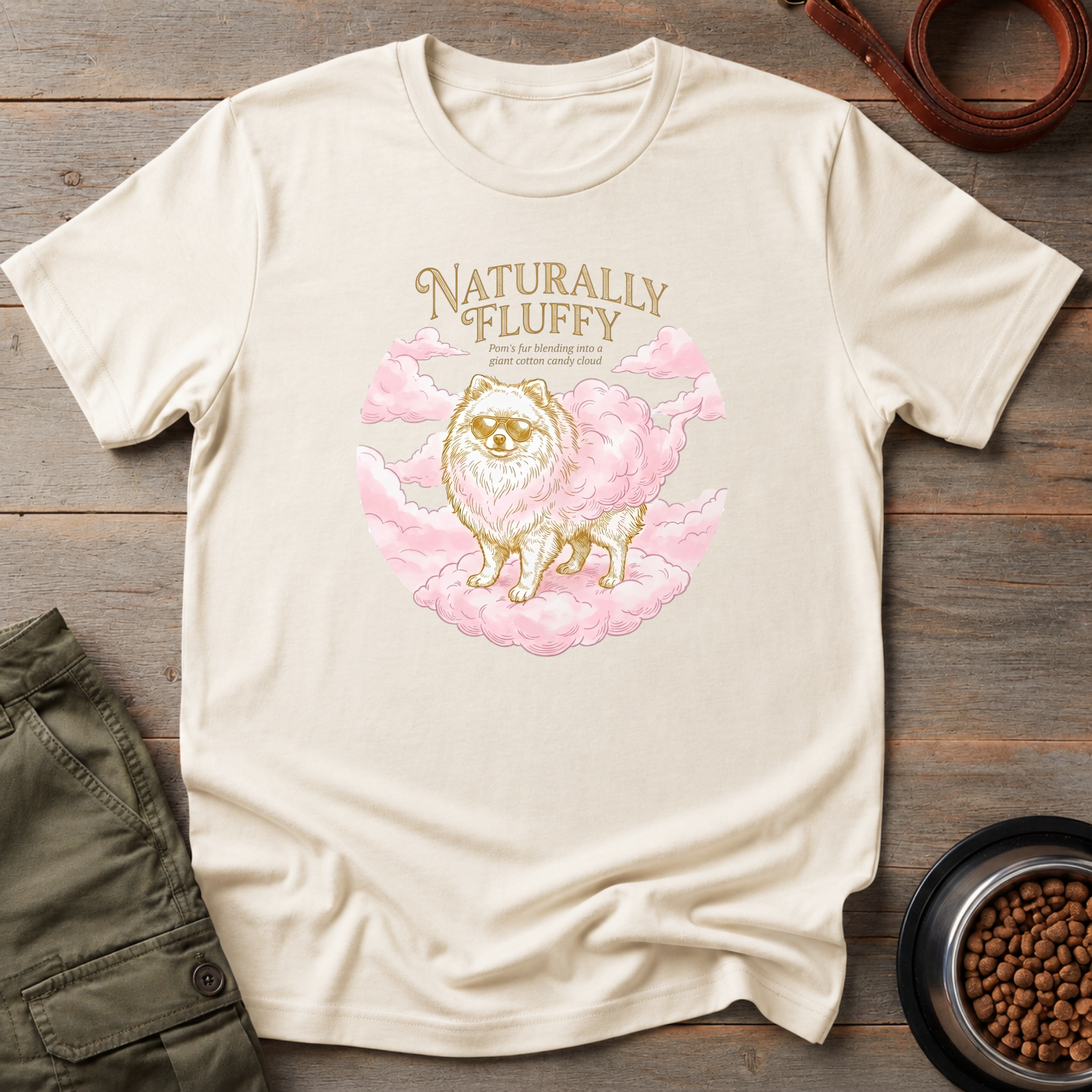 Pomeranian Naturally Fluffy Tee